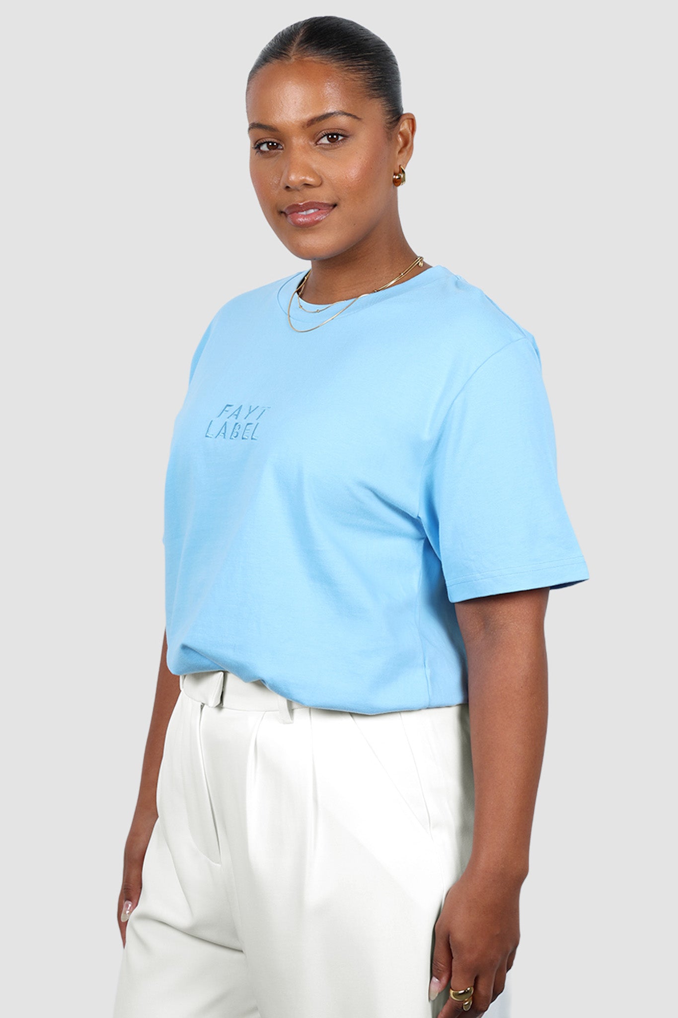 SIGNATURE LOGO TEE BLUE