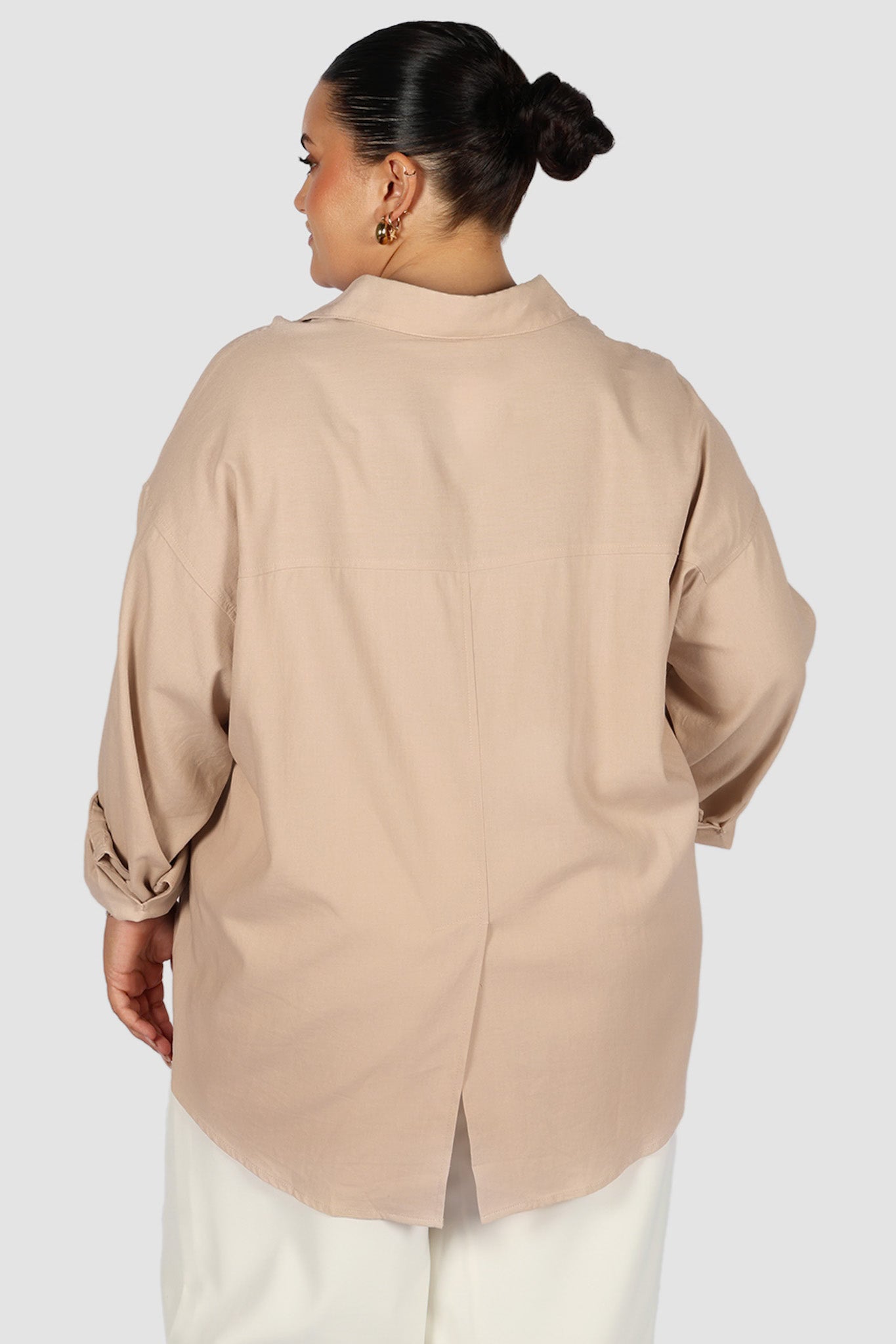 BEXLEY BUTTON SHIRT BEIGE