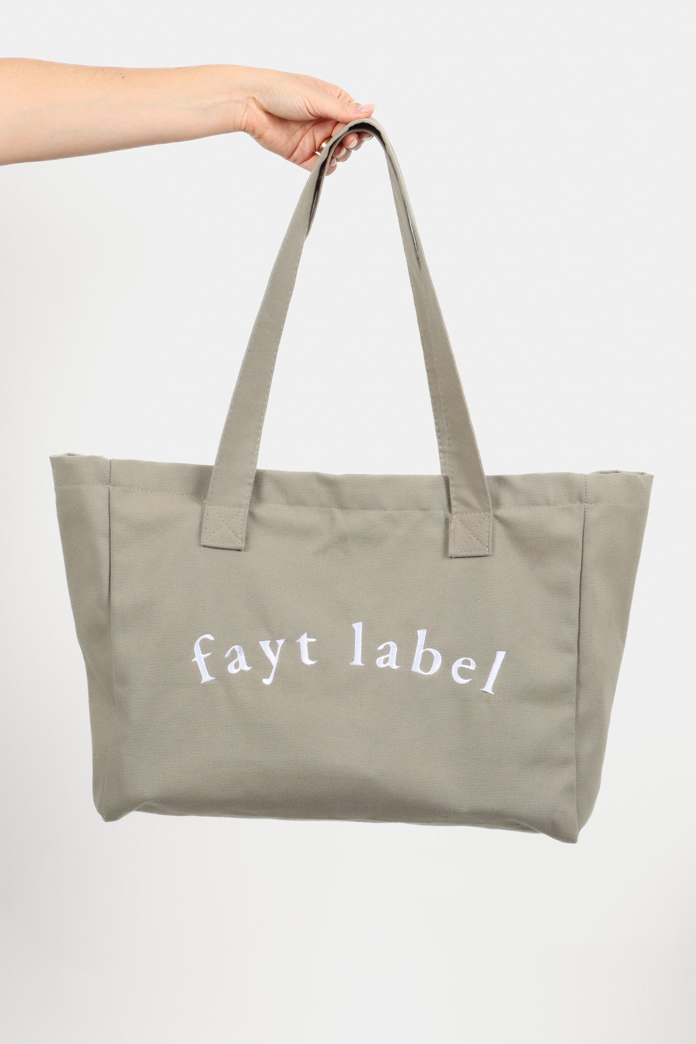 SAMPLE - FAYT TOTE BAG KHAKI LARGE (SUN DAMAGE)