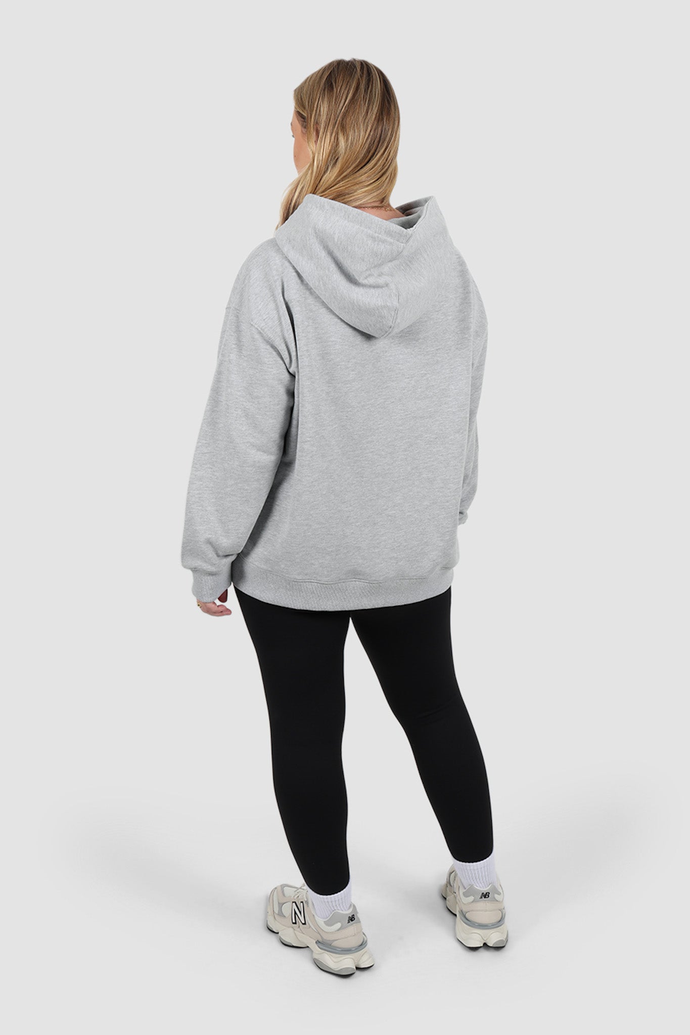FAYT LOGO HOODIE GREY MARLE