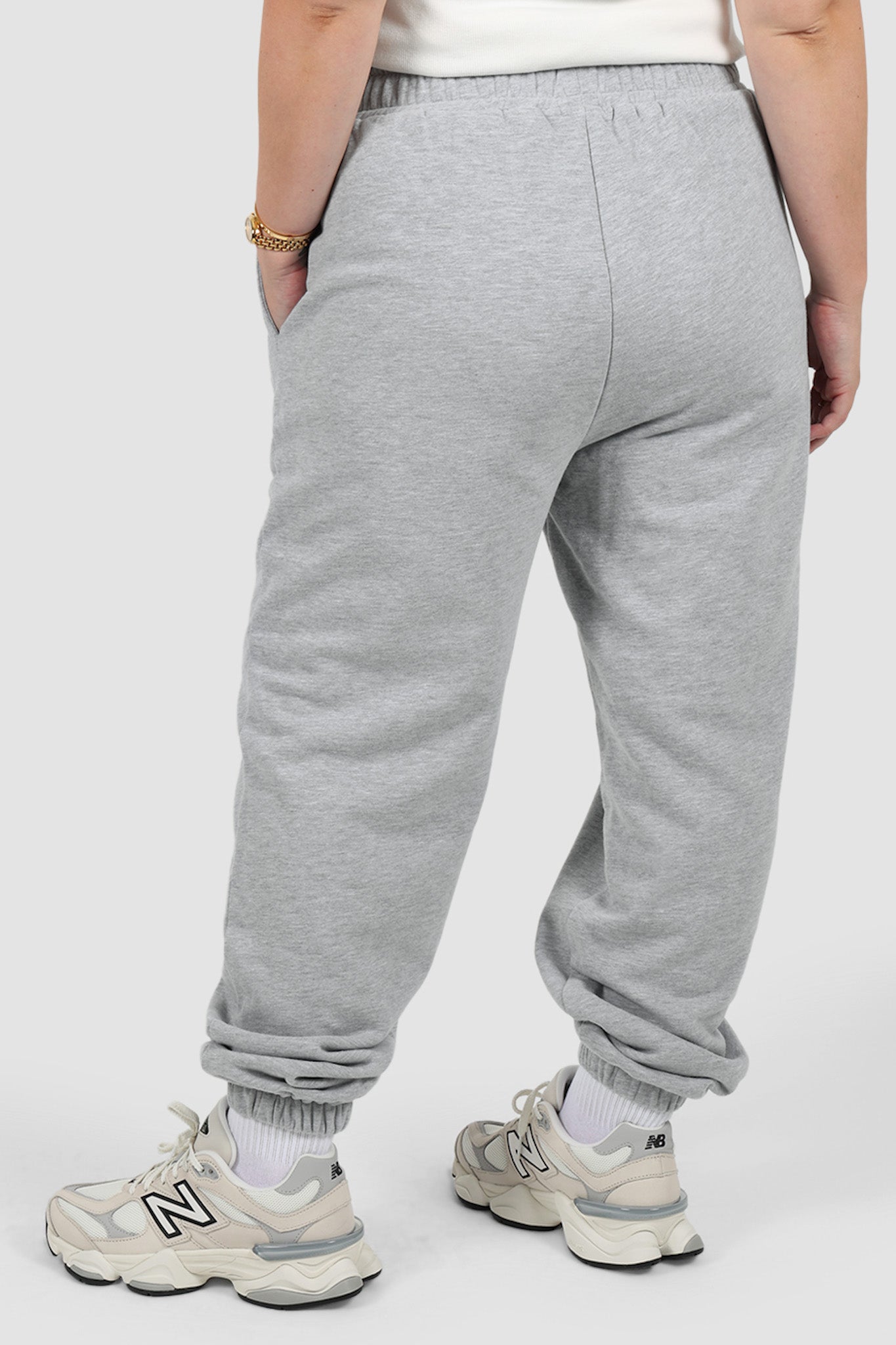 FAYT LOGO CUFF SWEATPANT GREY MARLE