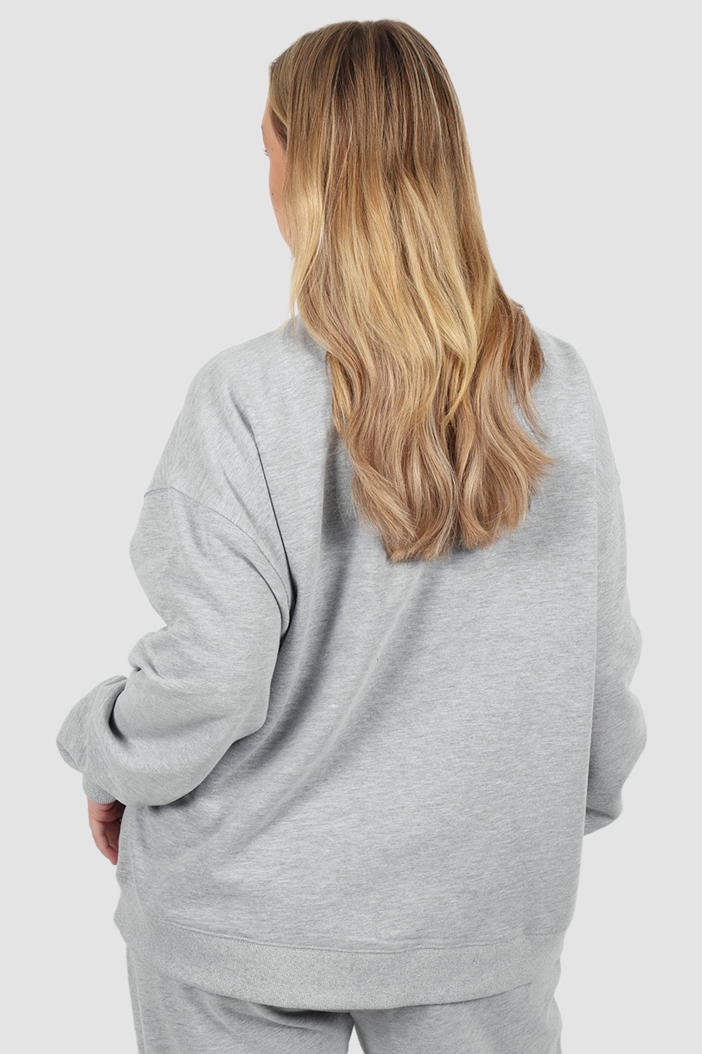 FAYT LOGO CREW NECK SWEATER GREY MARLE
