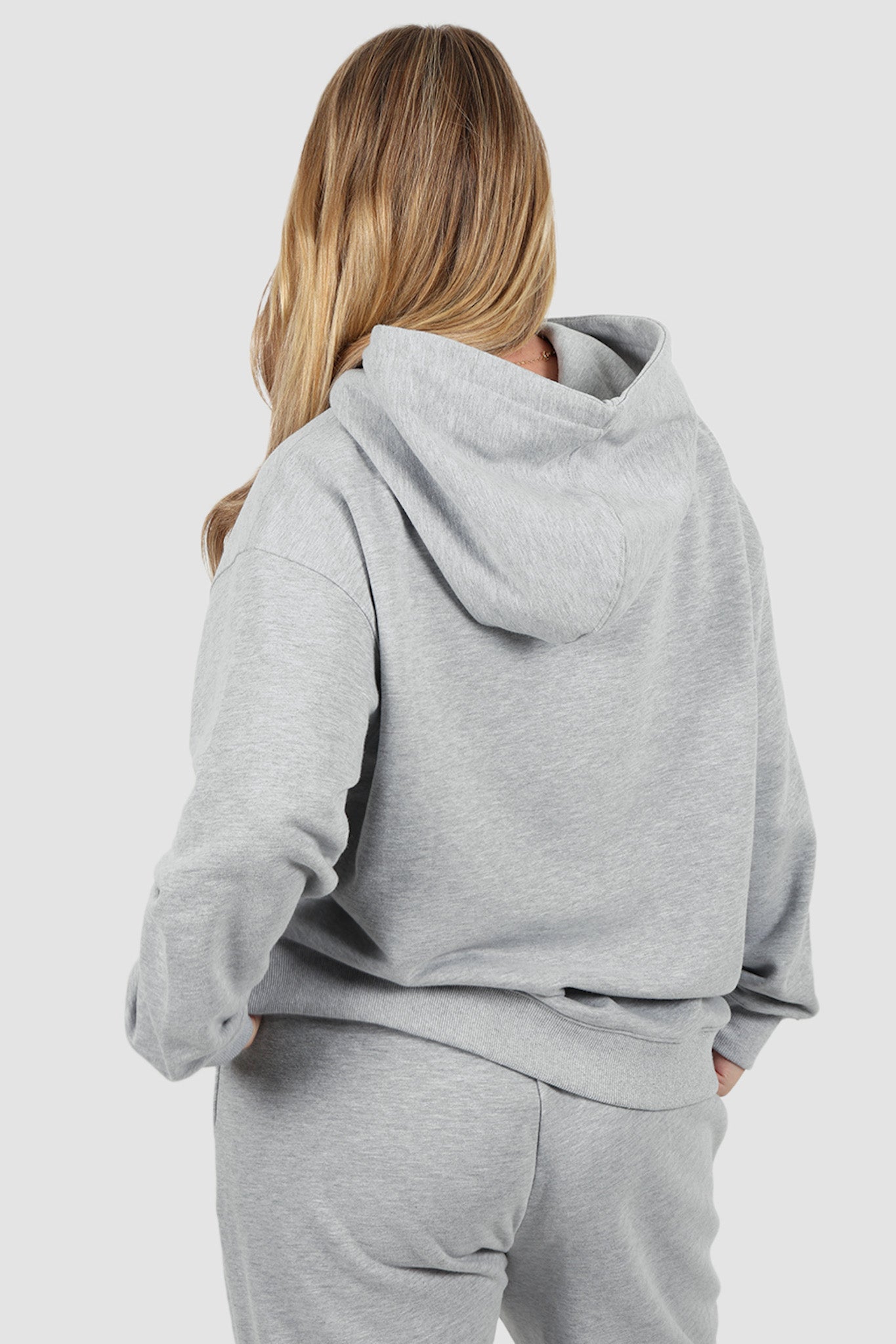 FAYT LOGO HOODIE GREY MARLE