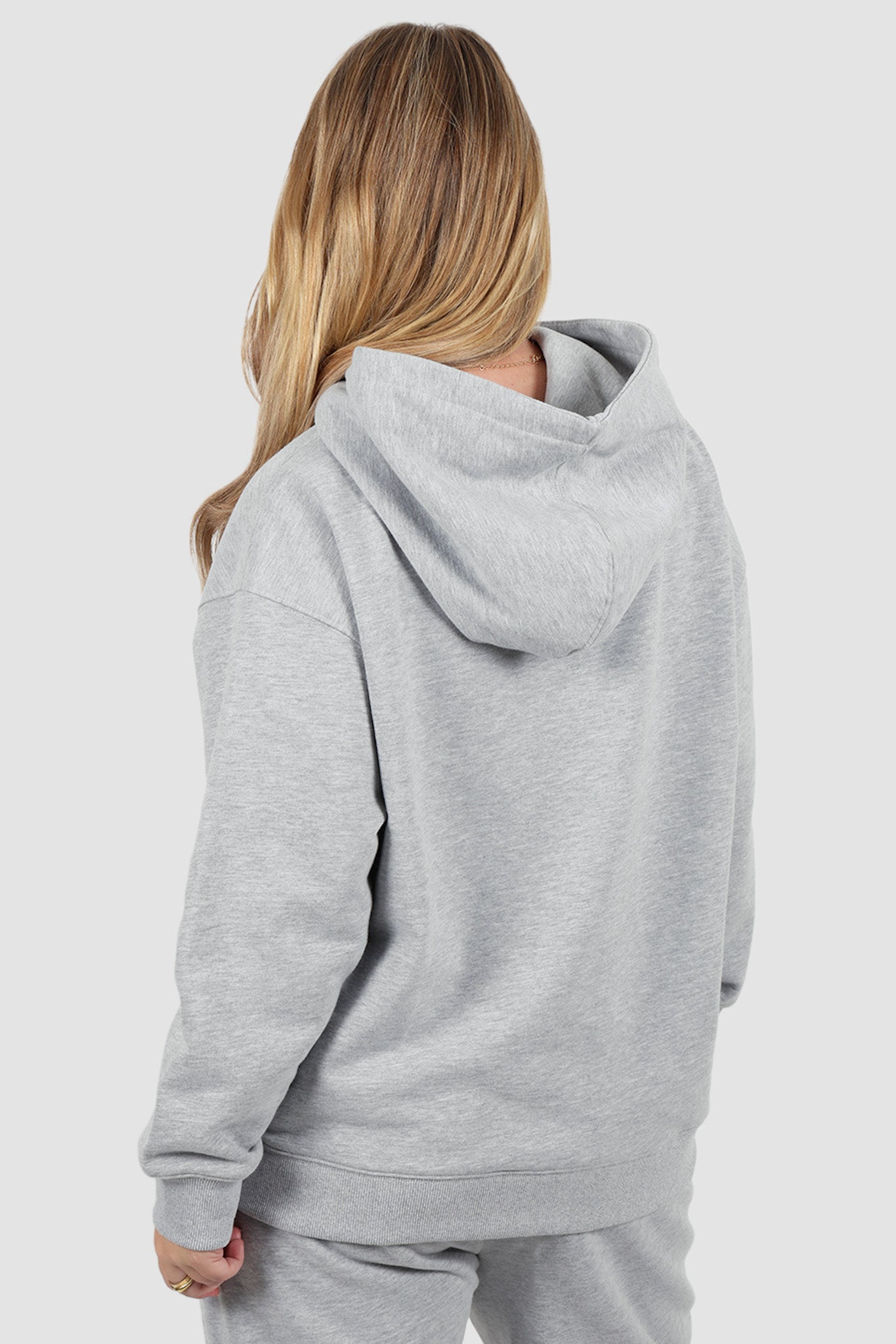 FAYT LOGO HOODIE GREY MARLE