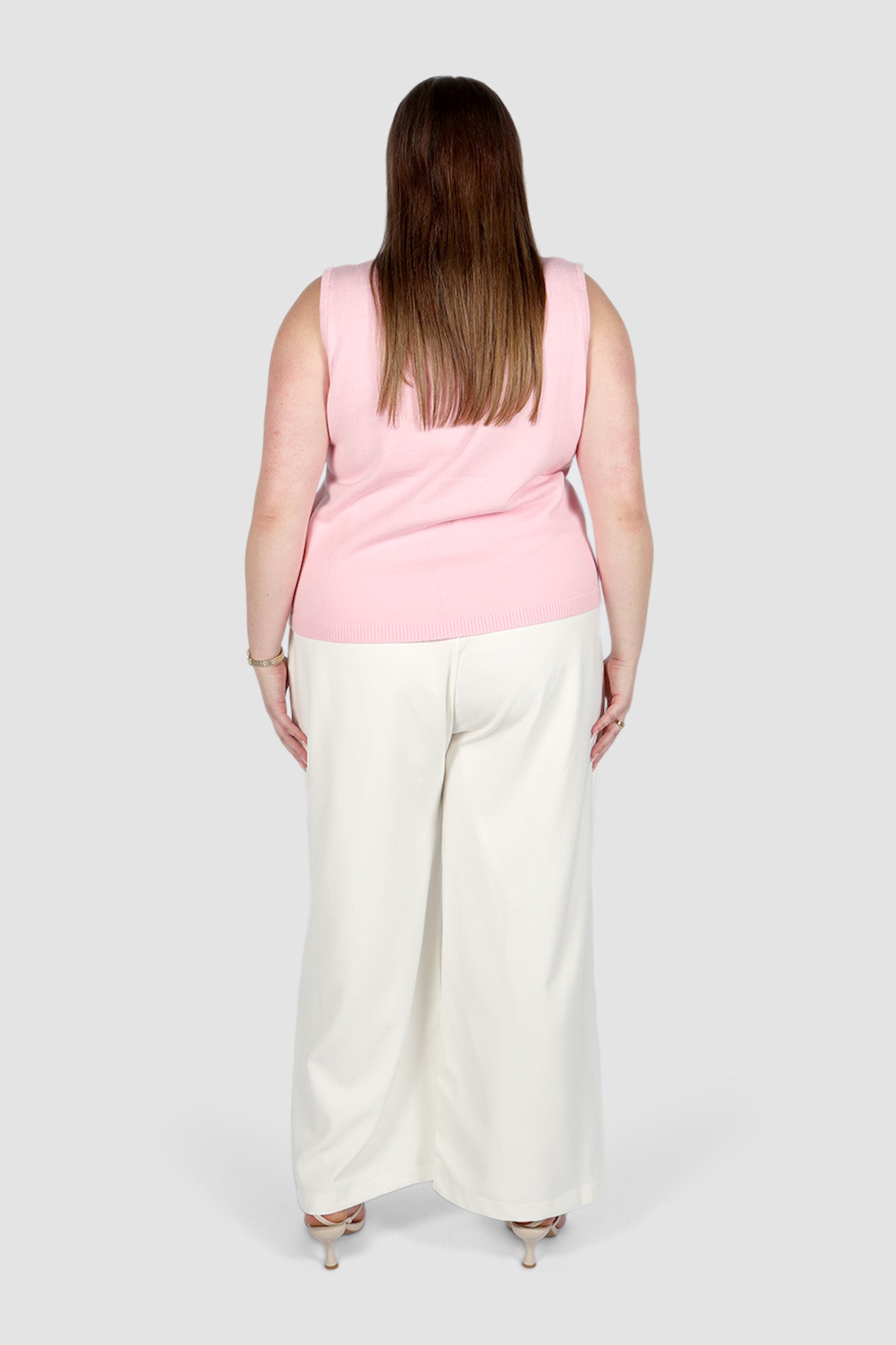 ESTI KNIT VEST PINK