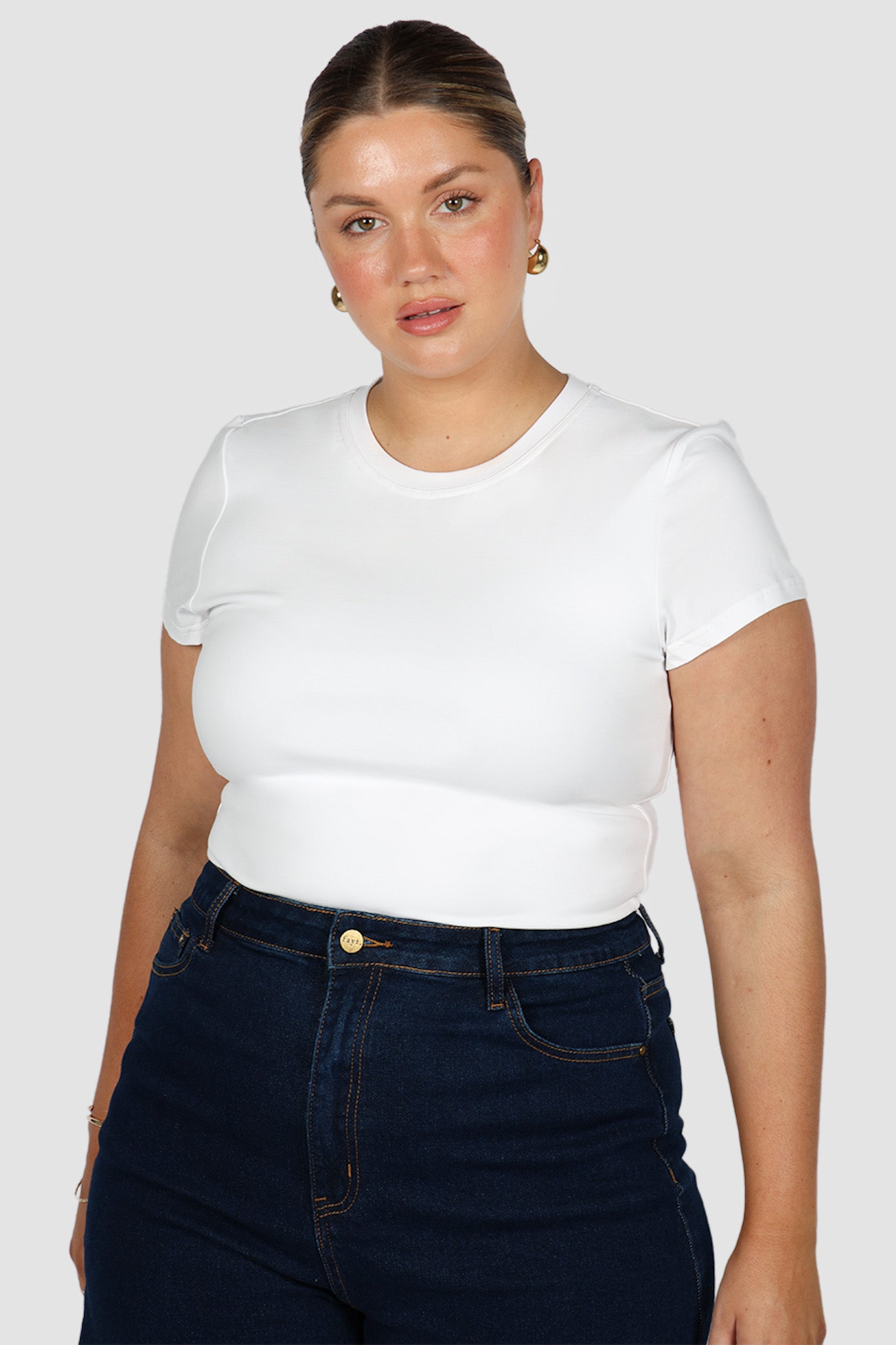 SAMPLE - BUTTERY TEE WHITE