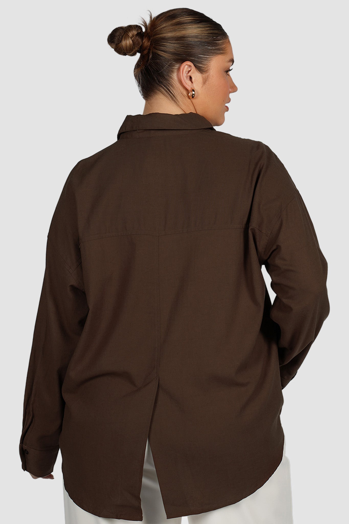 BEXLEY BUTTON SHIRT ESPRESSO