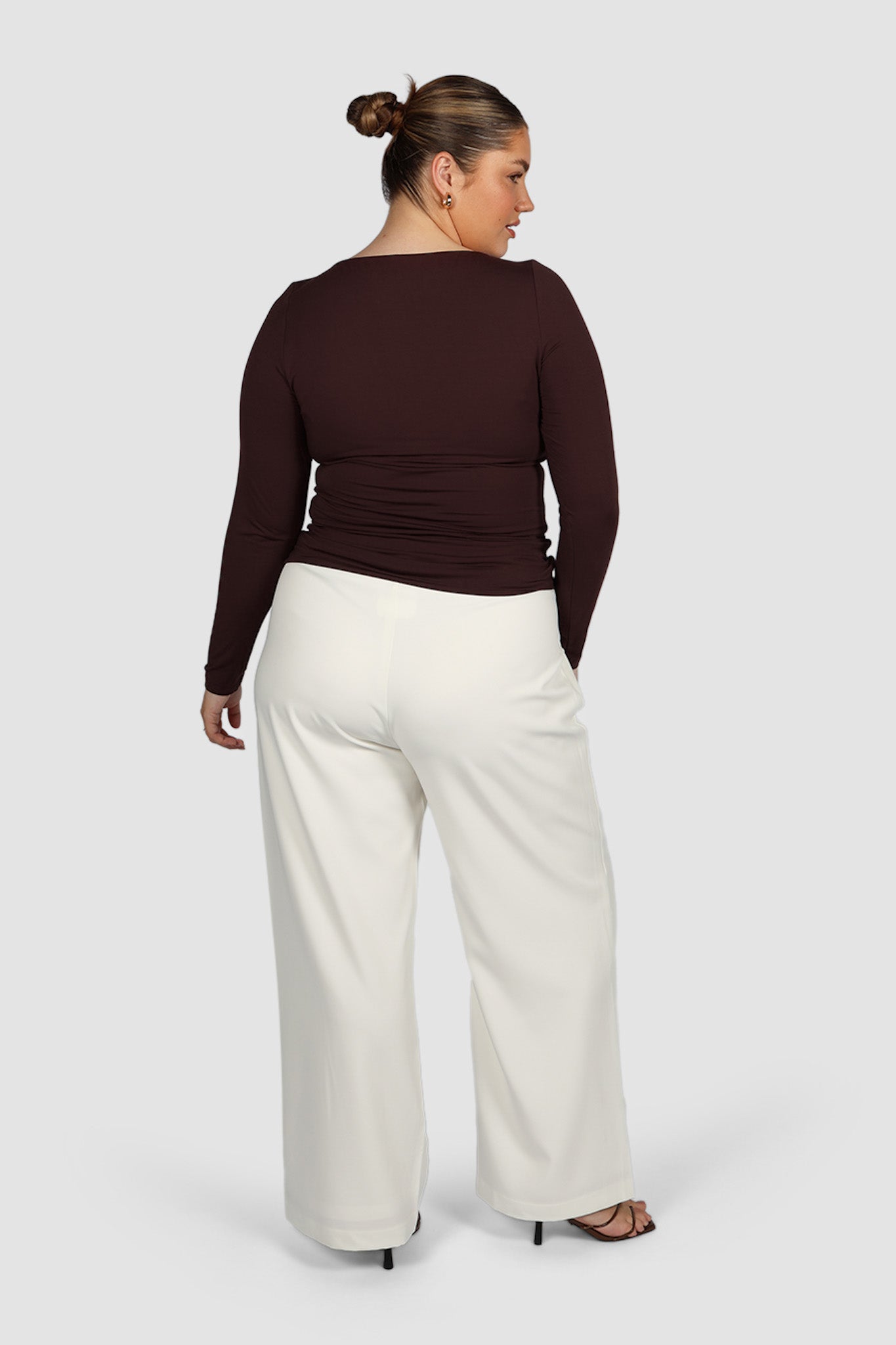 ULTRASOFT ORLA L/S TOP CHESTNUT