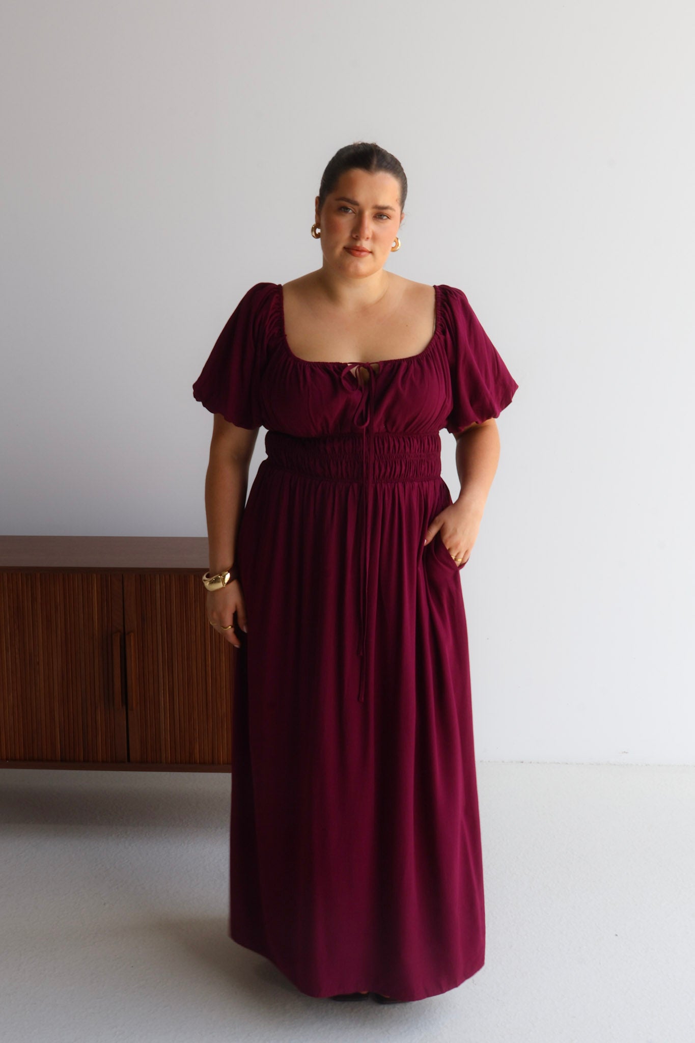 LUMA DRESS PLUM