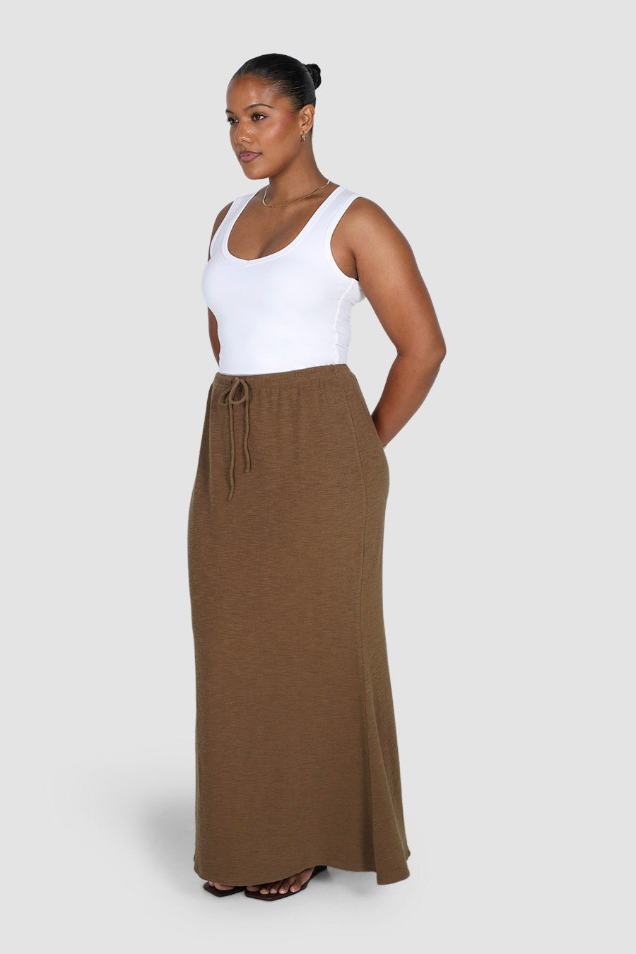 TERRA SKIRT CHOCOLATE