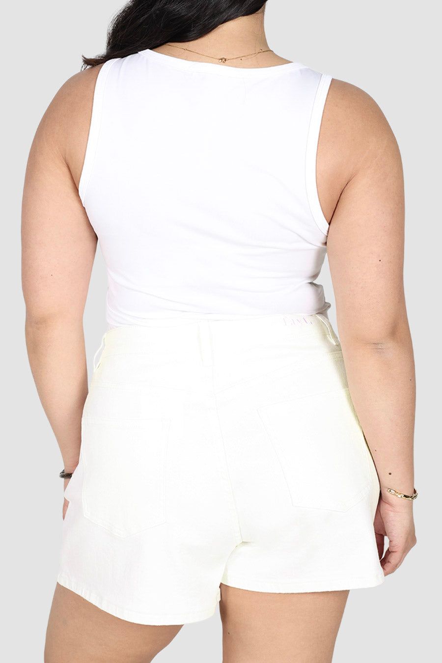 GREER DENIM SHORT CHALK