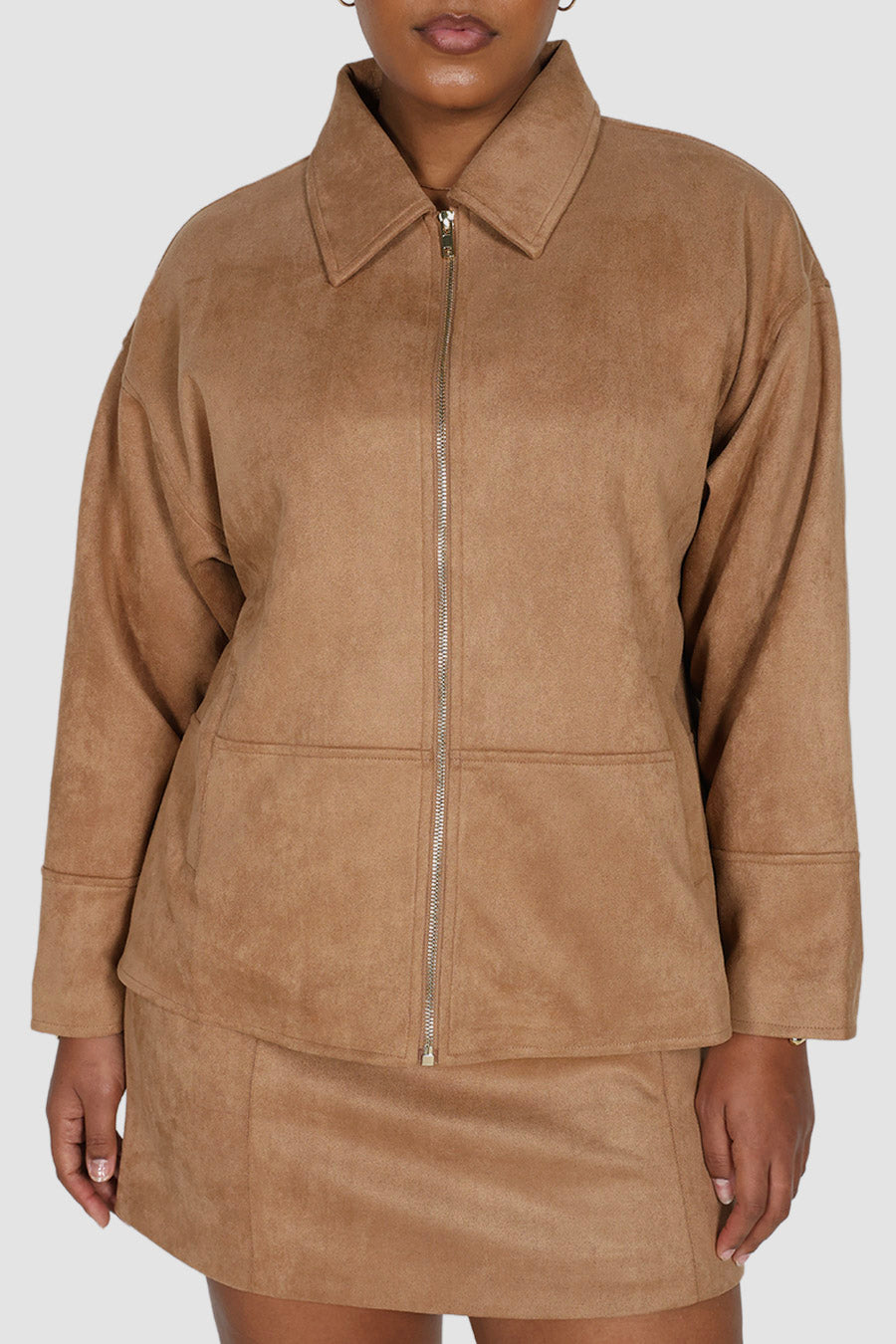 JUDE ZIP JACKET CARAMEL