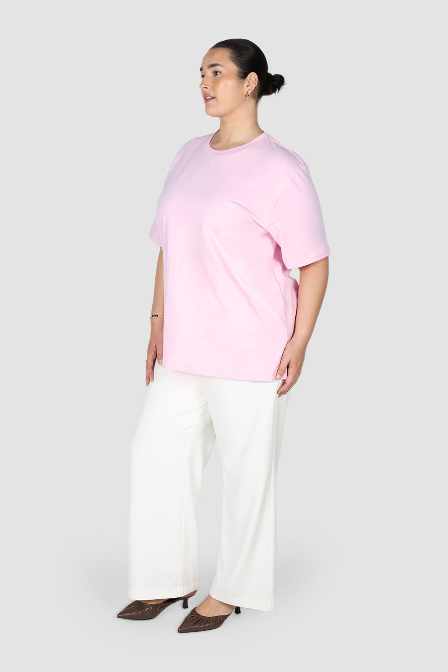 SIGNATURE TEE SOFT PINK