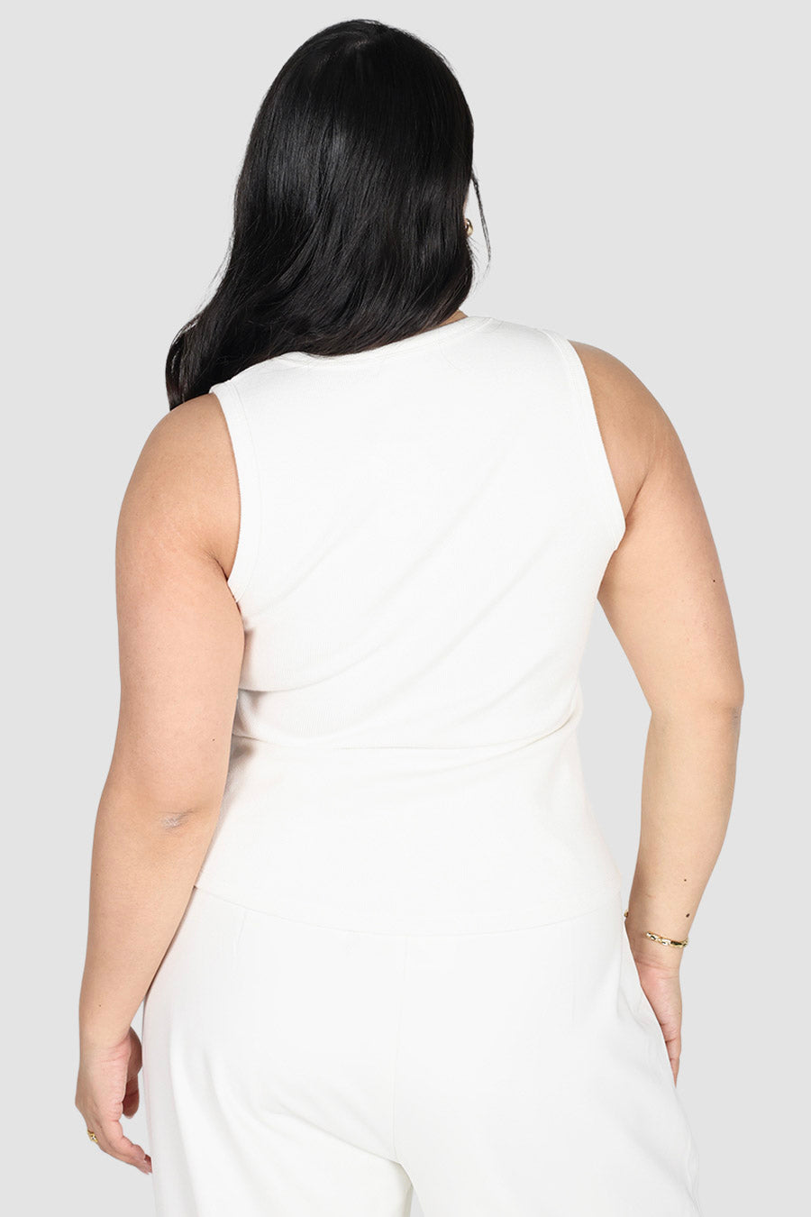 CORE RIB TANK WHITE
