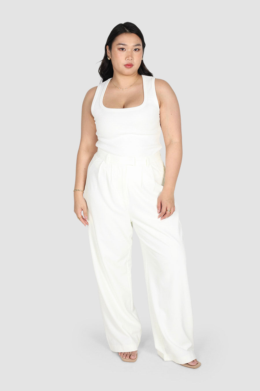 CORE RIB TANK WHITE