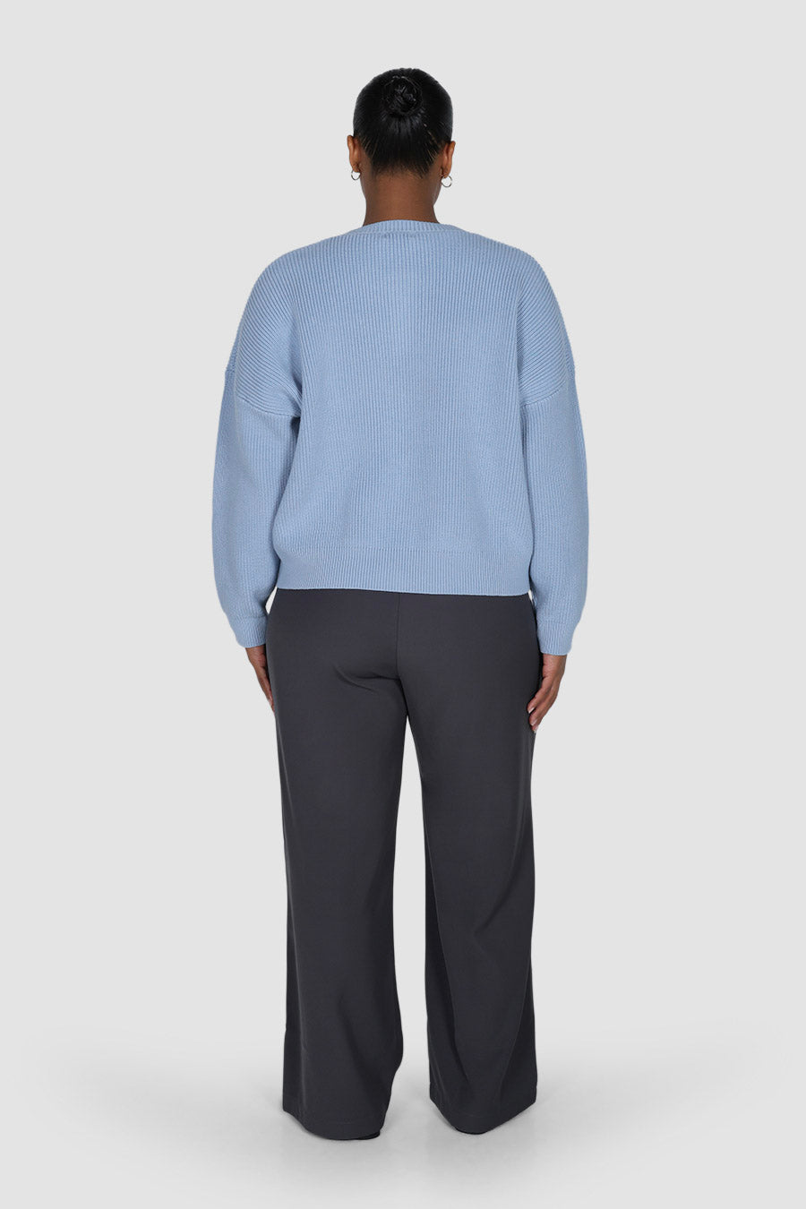 GENE ZIP CARDIGAN BLUE