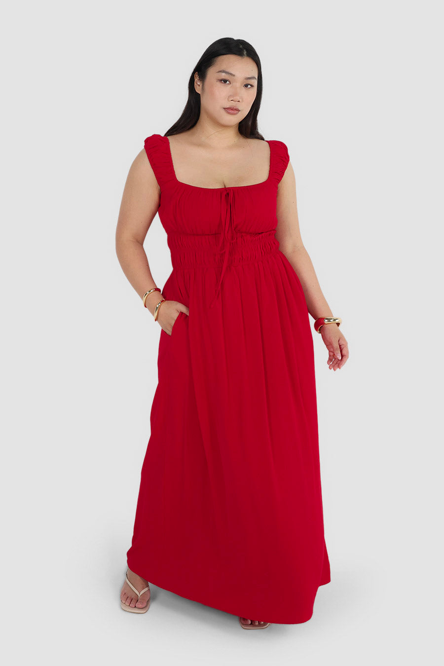 ROUX DRESS RED