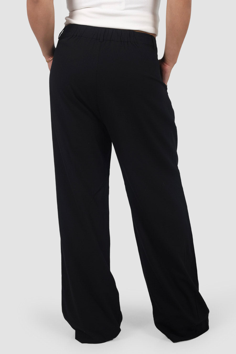 ARIE LINEN PANTS TALL FIT BLACK