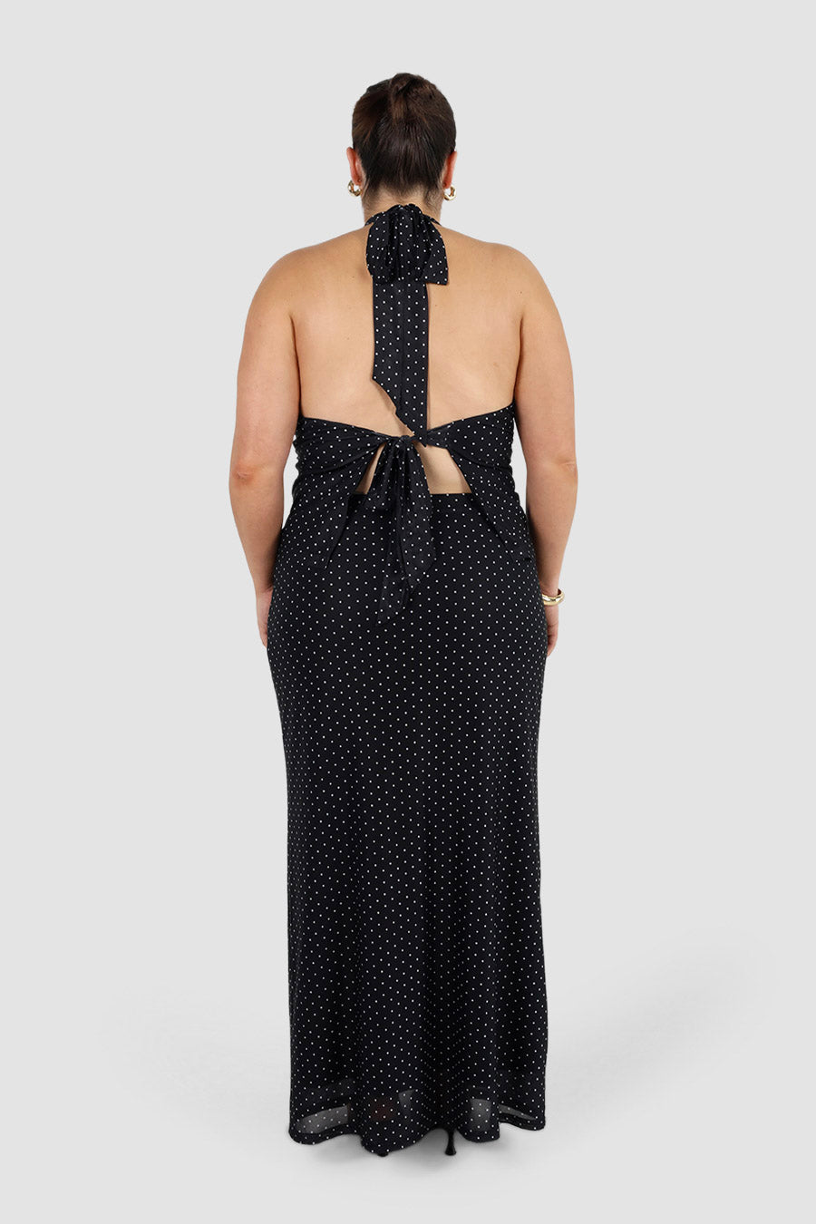 LALITA MAXI SKIRT BLACK SPOT