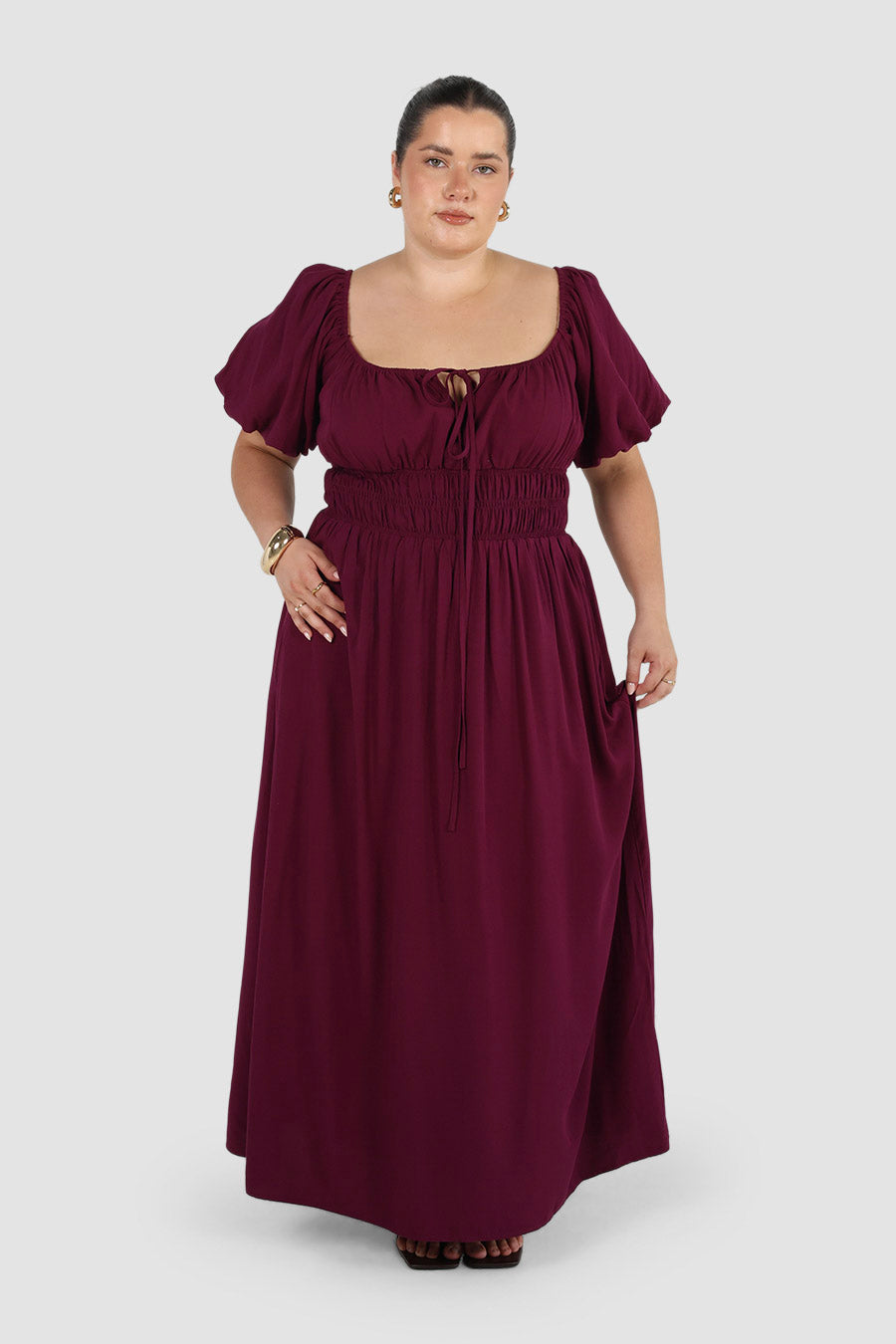 LUMA DRESS PLUM