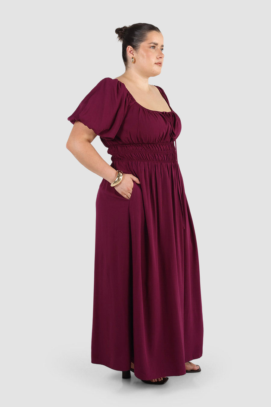 LUMA DRESS PLUM