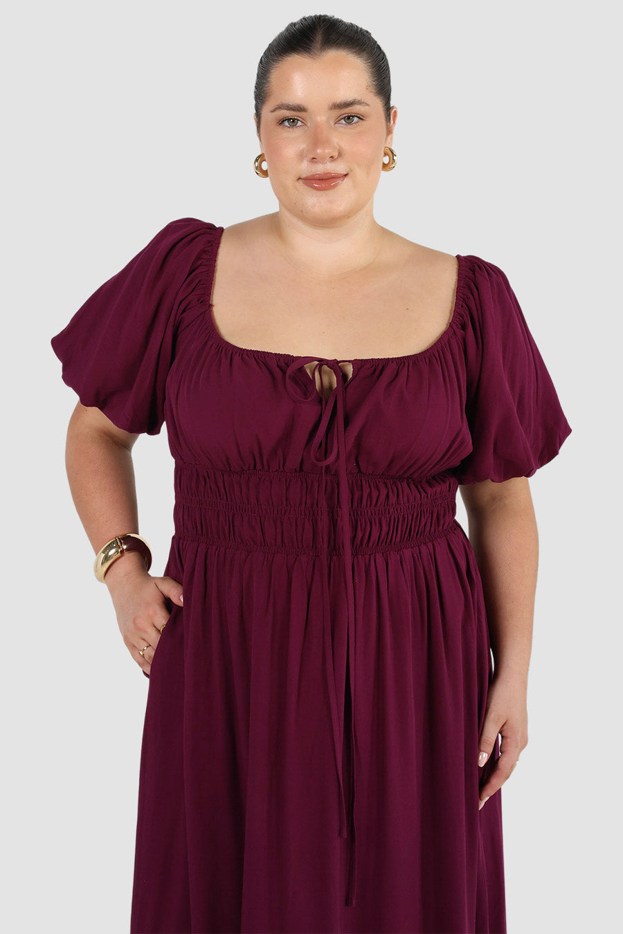 LUMA DRESS PLUM