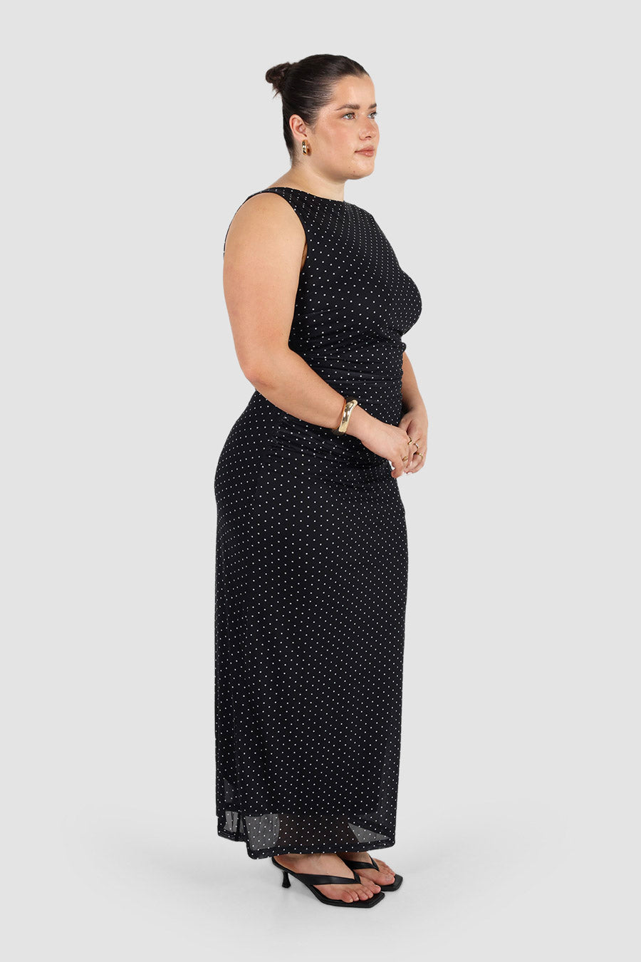 SELAYA DRESS BLACK SPOT