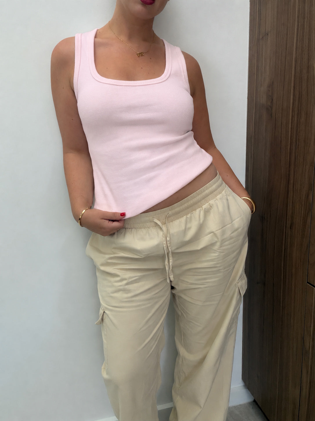 CORE RIB TANK PINK