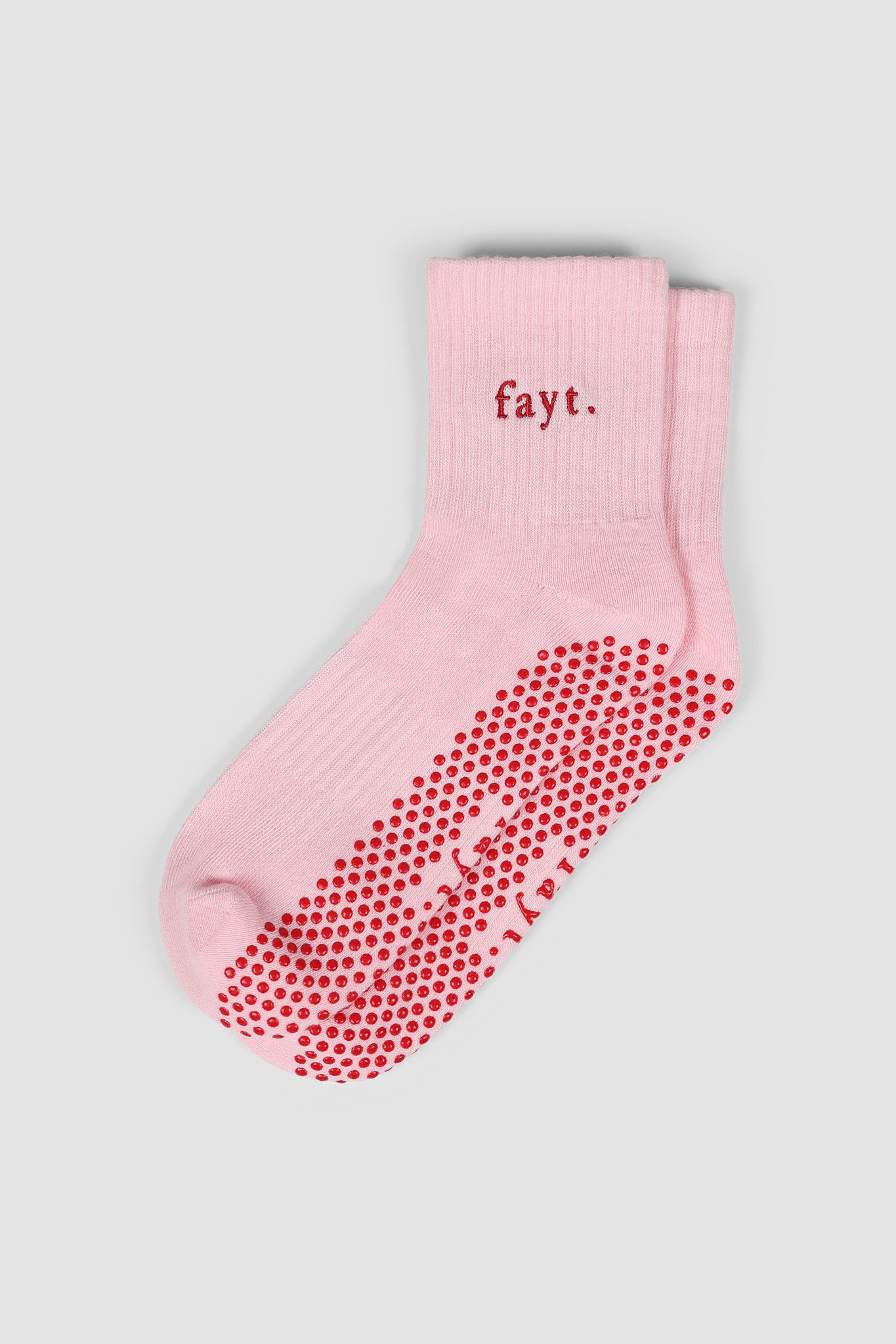 PILATES GRIP SOCK PINK RASPBERRY
