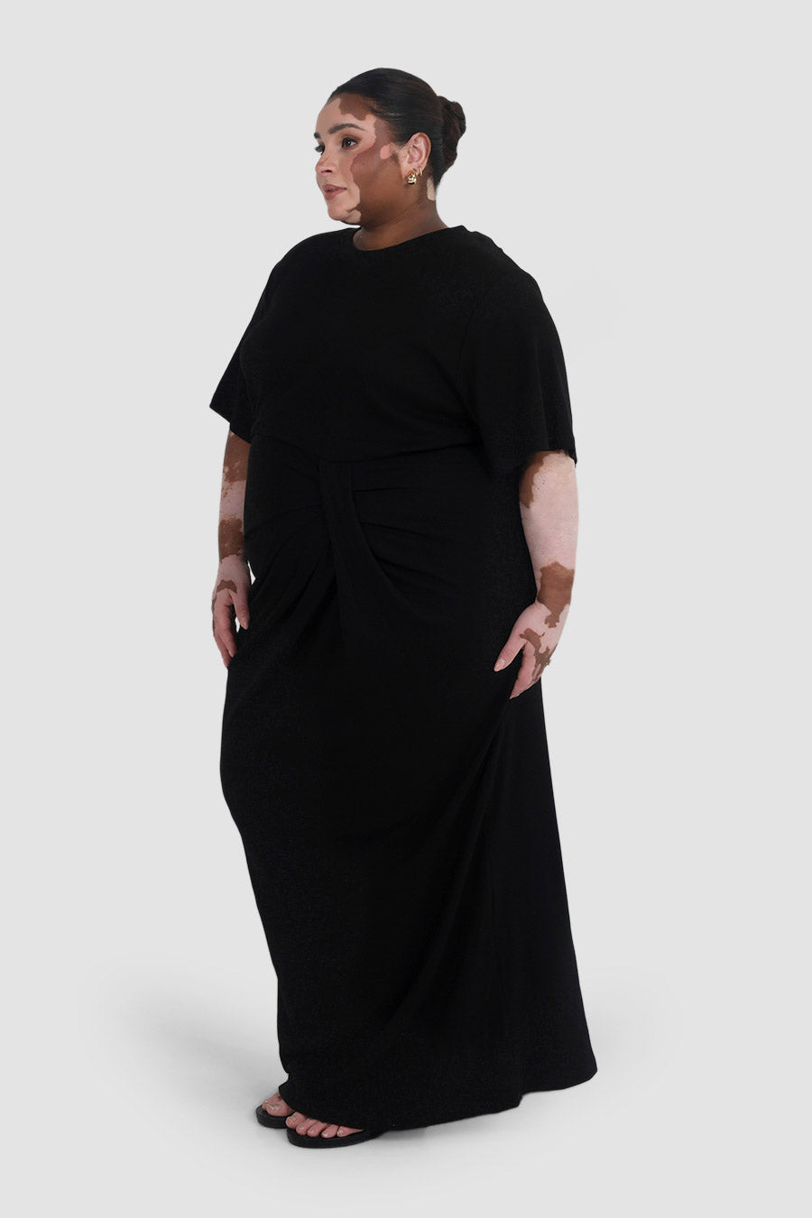 MARNIE RIB DRESS BLACK