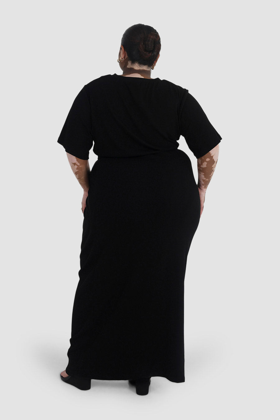 MARNIE RIB DRESS BLACK