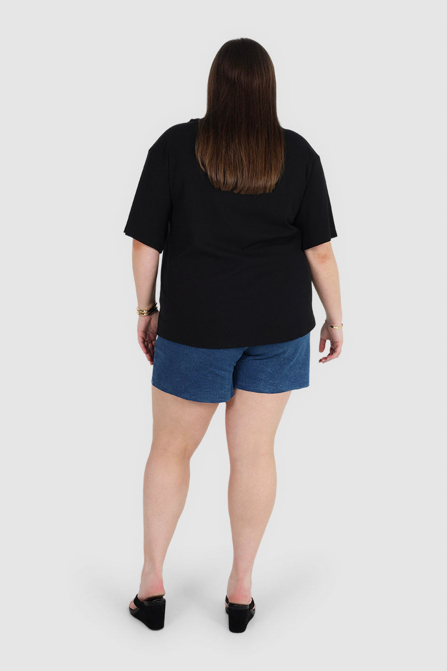 NOLYN RIB TEE BLACK