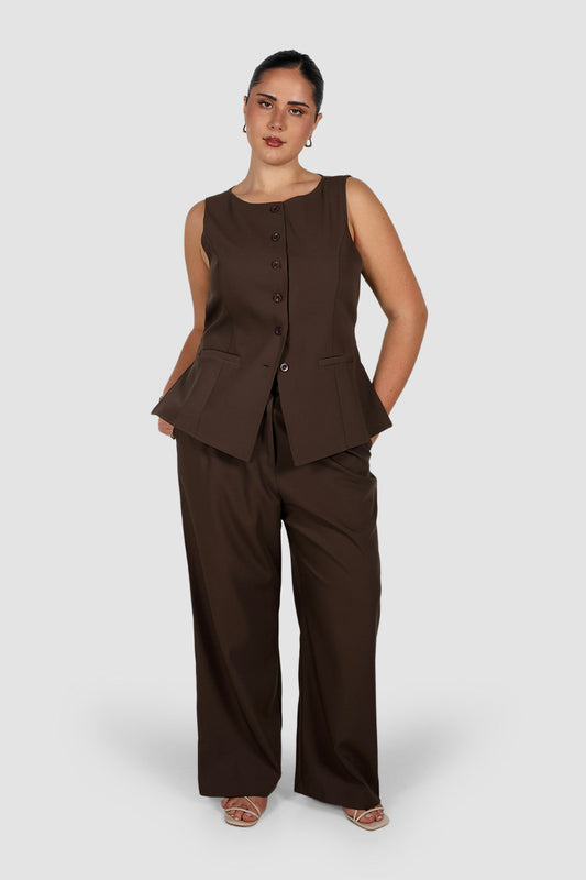 DOWNTOWN PANT CHOCOLATE