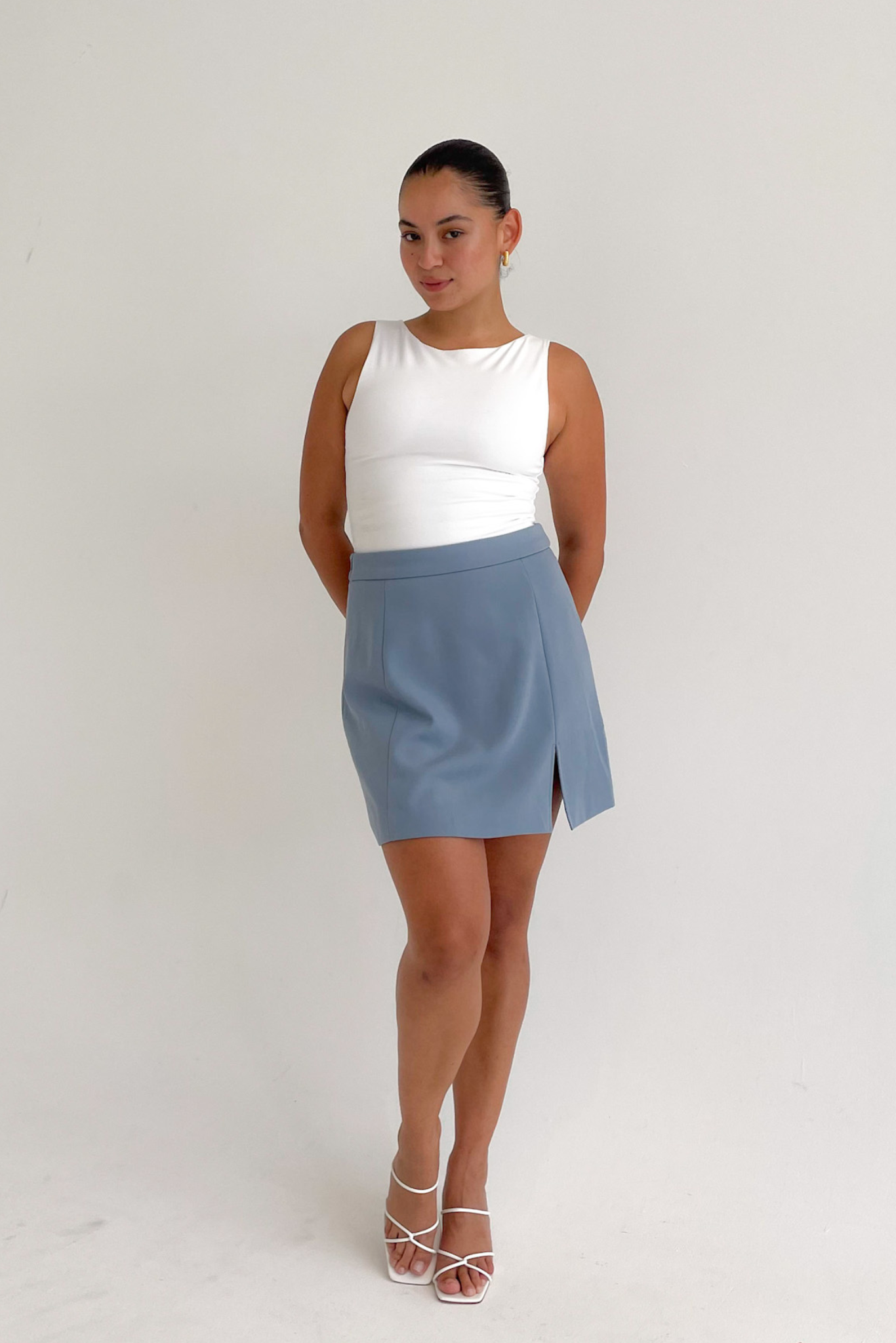 FB SALE - ANA SKIRT BLUE SIZE 10