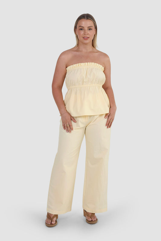 ARIE PANTS SOFT YELLOW