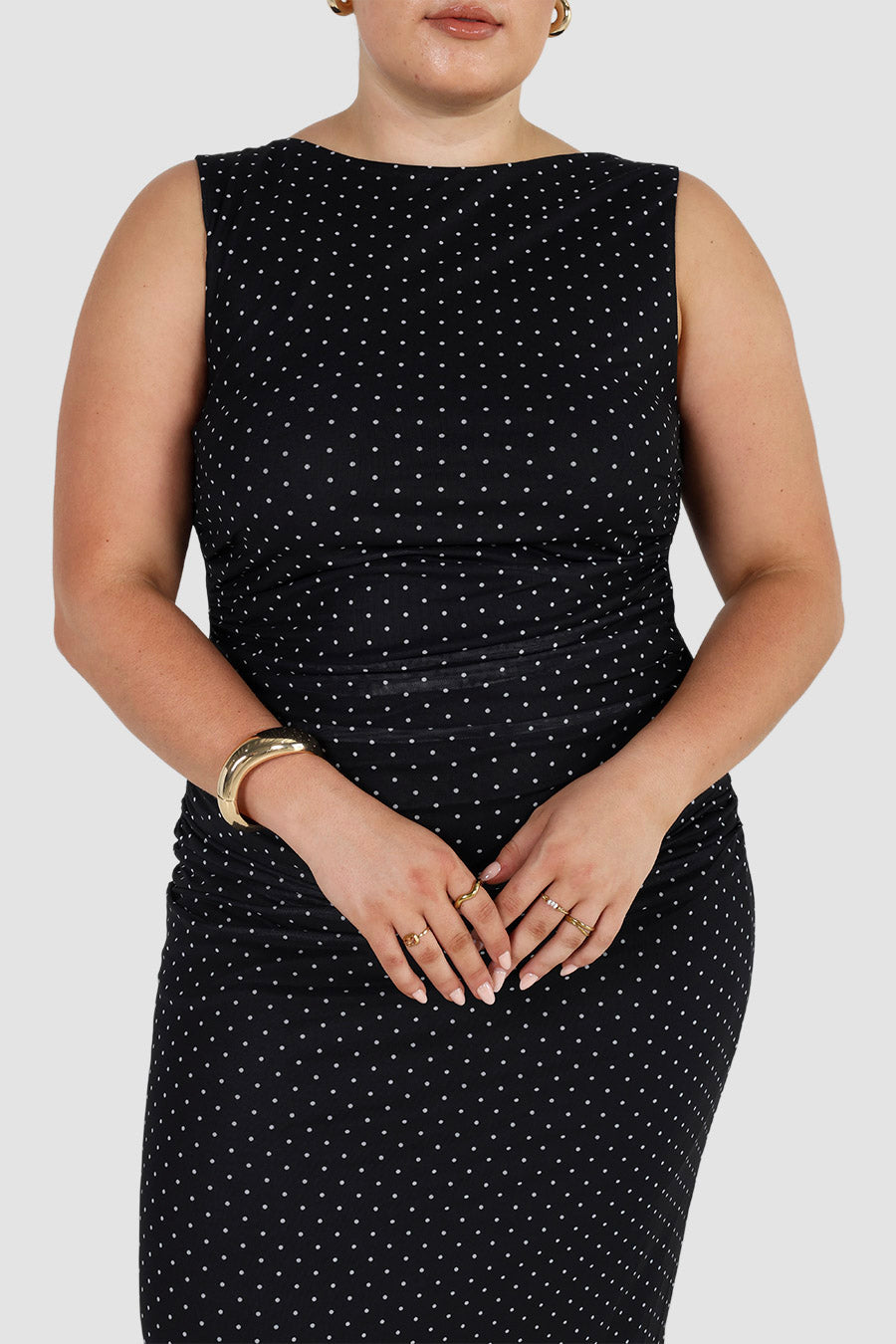 SELAYA DRESS BLACK SPOT