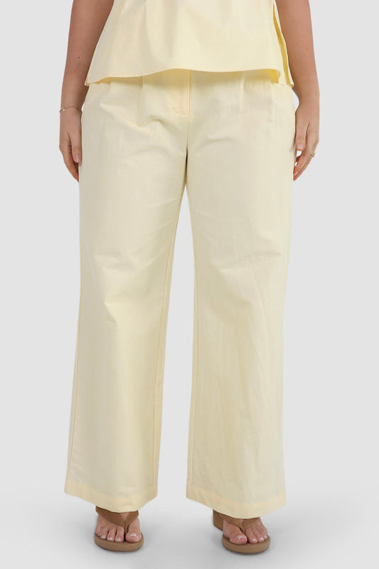 ARIE PANTS SOFT YELLOW