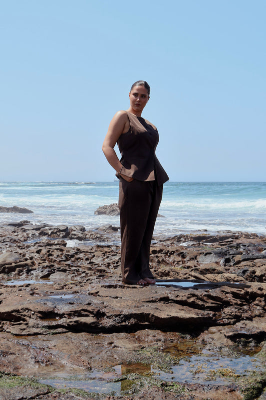 DOWNTOWN PANT CHOCOLATE