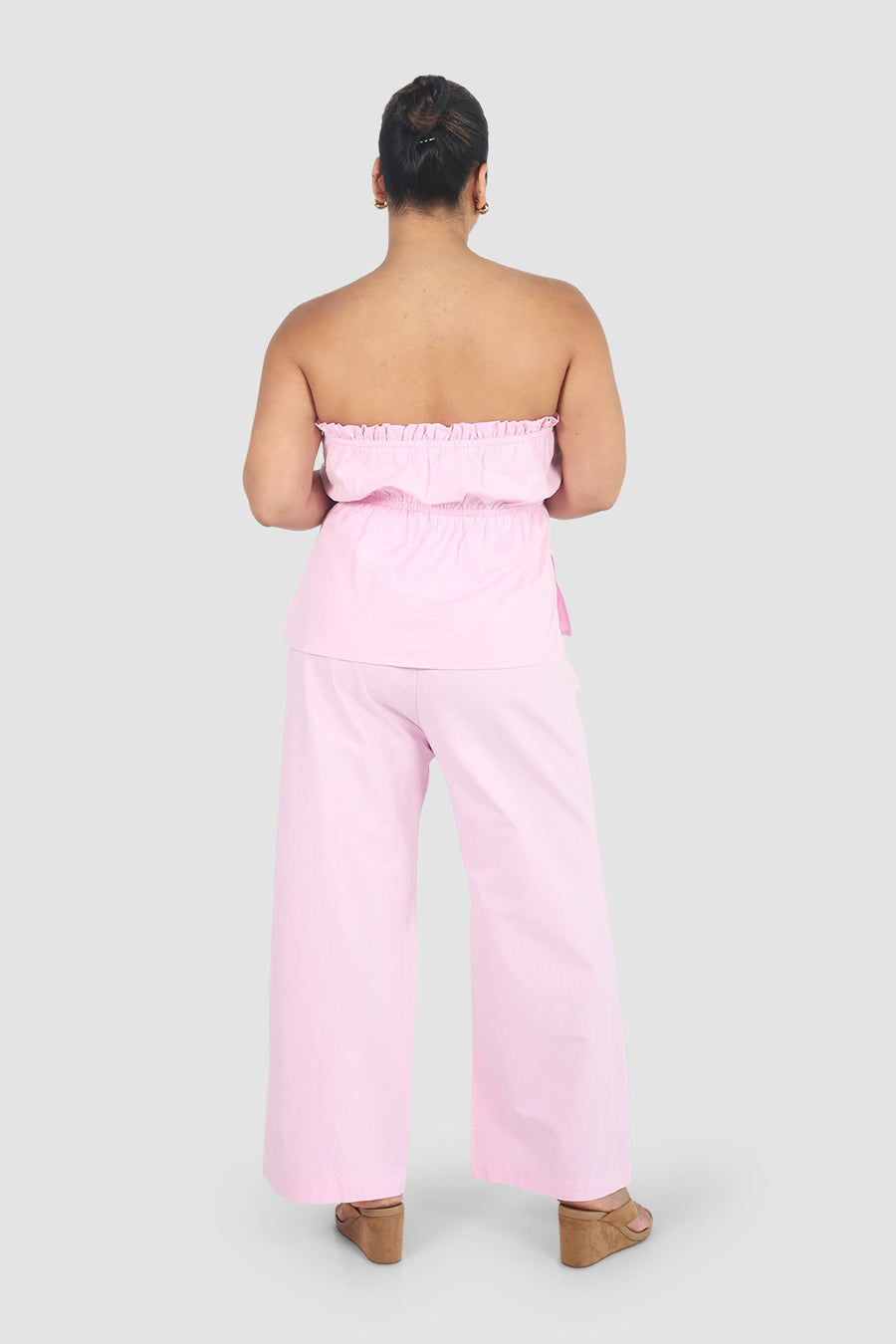 ARIE LINEN PANTS SOFT PINK