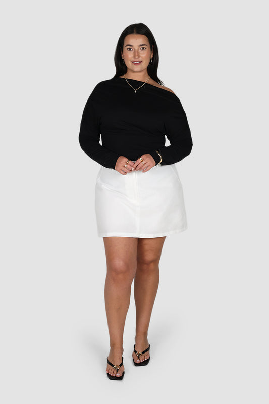 AVENDI L/S TOP BLACK