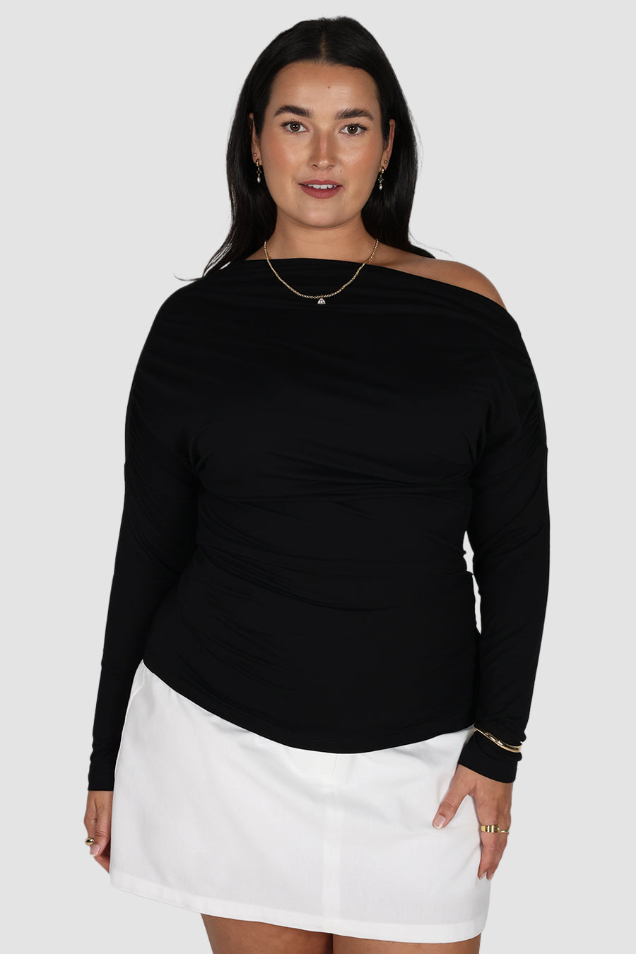 AVENDI L/S TOP BLACK