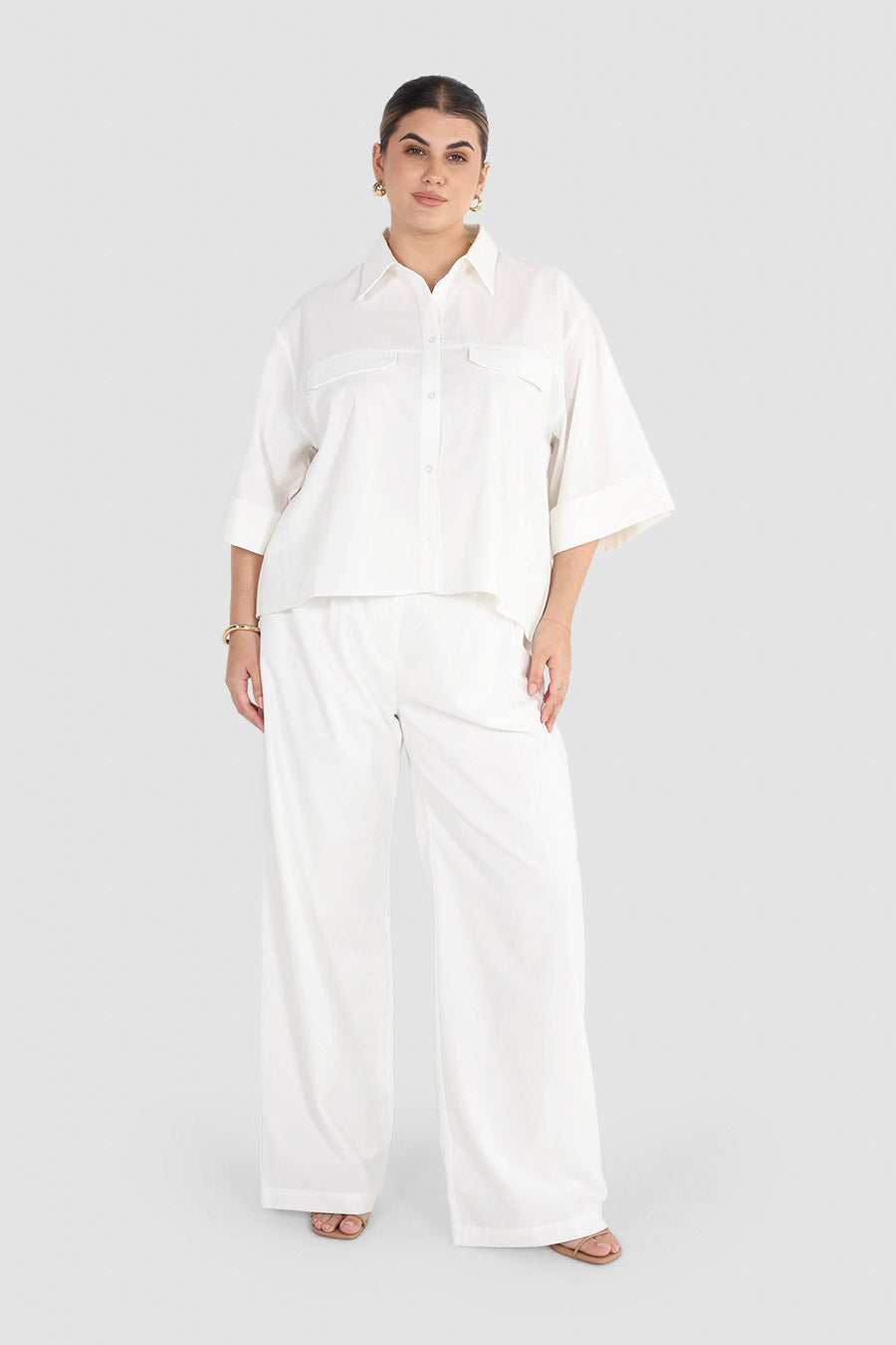 BOSTON BUTTON SHIRT WHITE