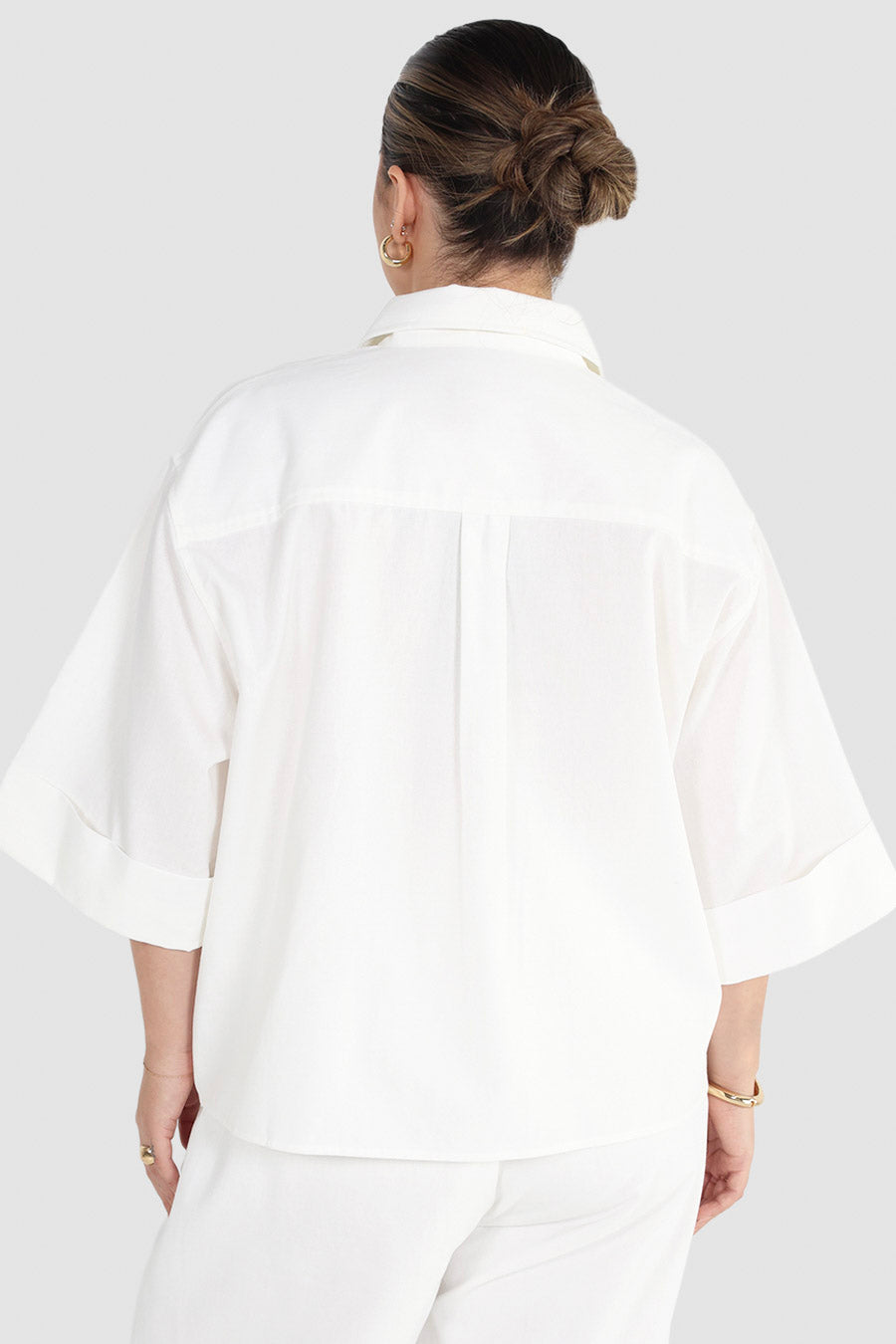 BOSTON BUTTON SHIRT WHITE