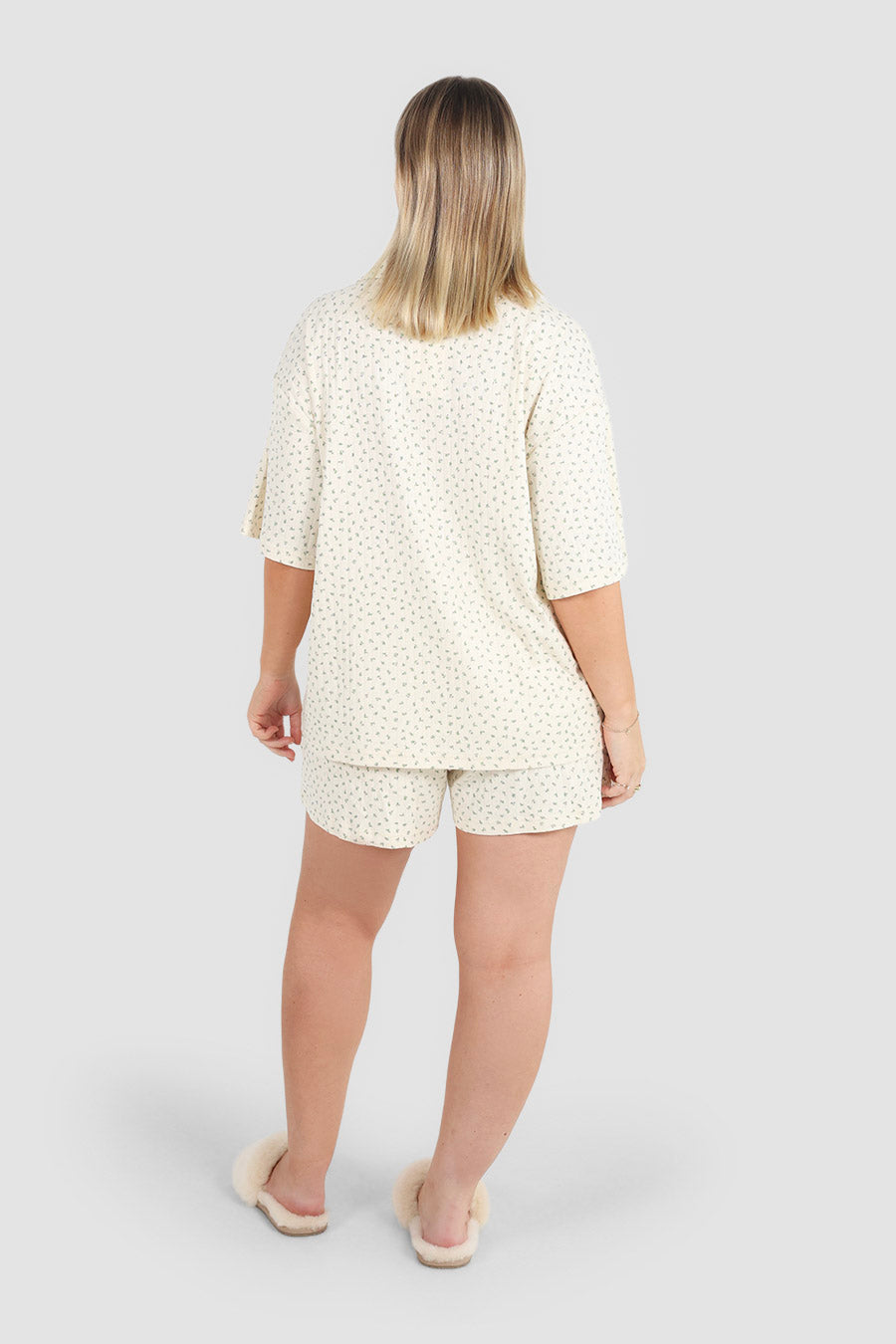 SLEEP BUTTON SHIRT GARDEN LULLABY