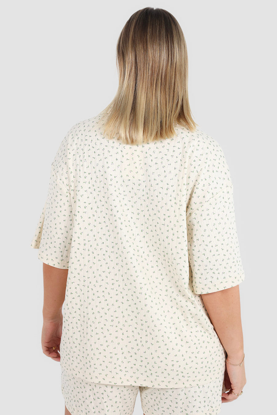 SLEEP BUTTON SHIRT GARDEN LULLABY