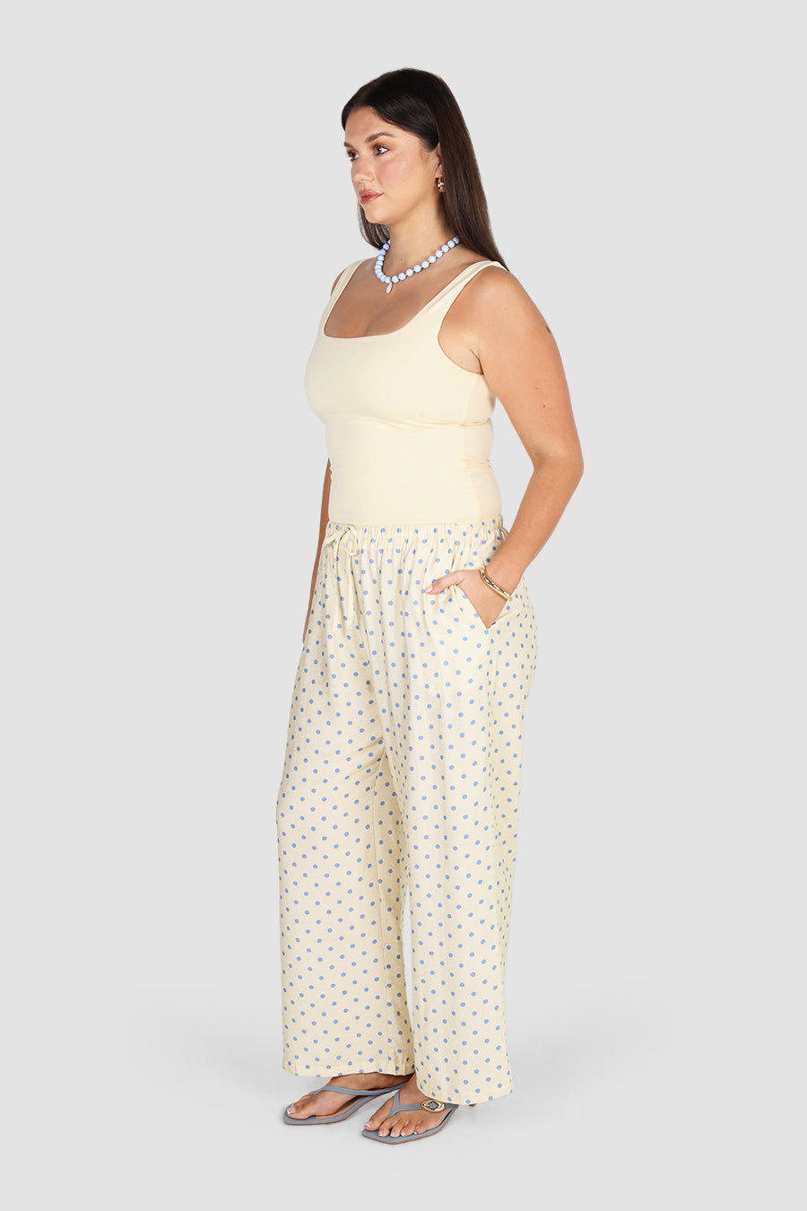 BENNI PANT BLUE POLKA
