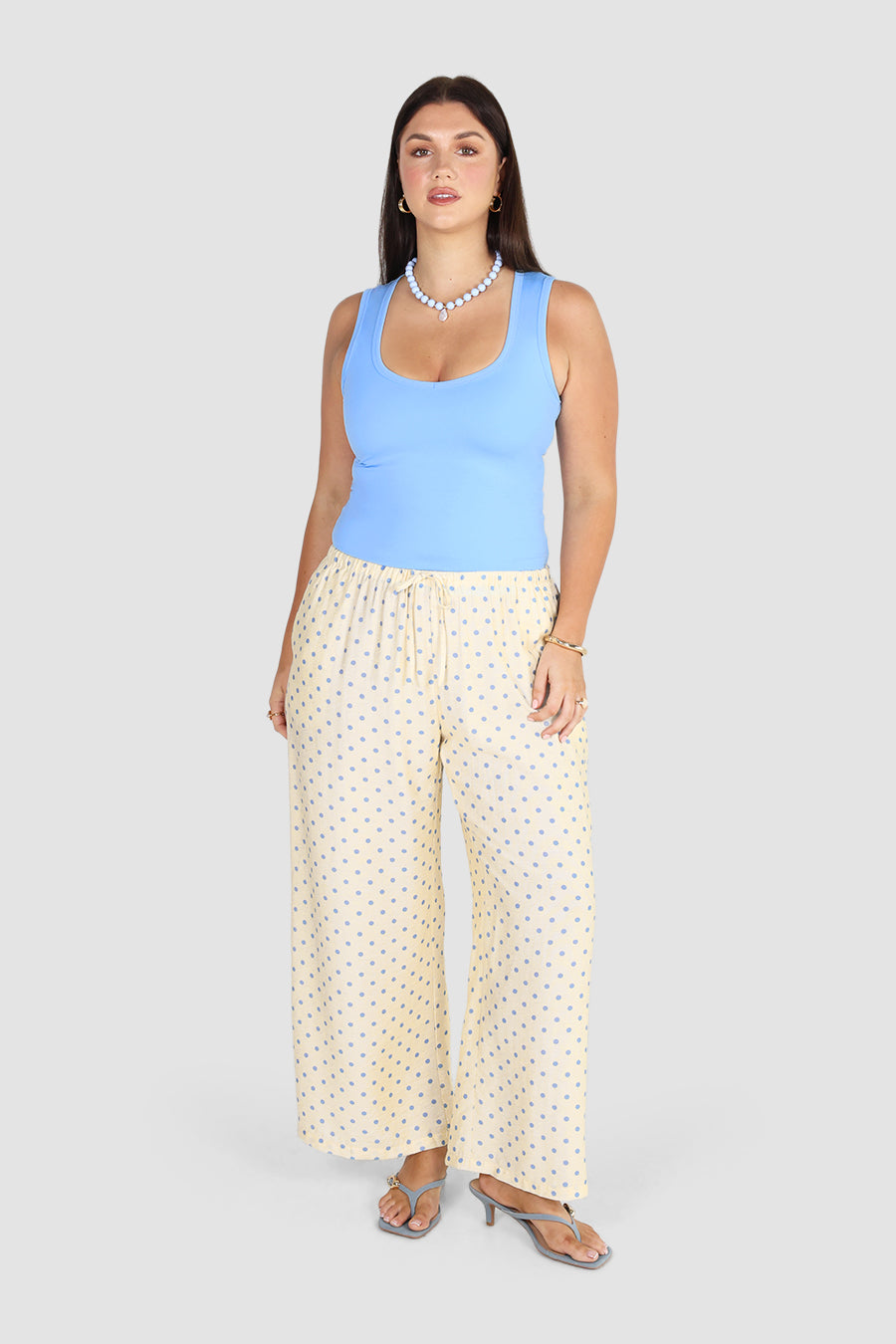BENNI PANT BLUE POLKA