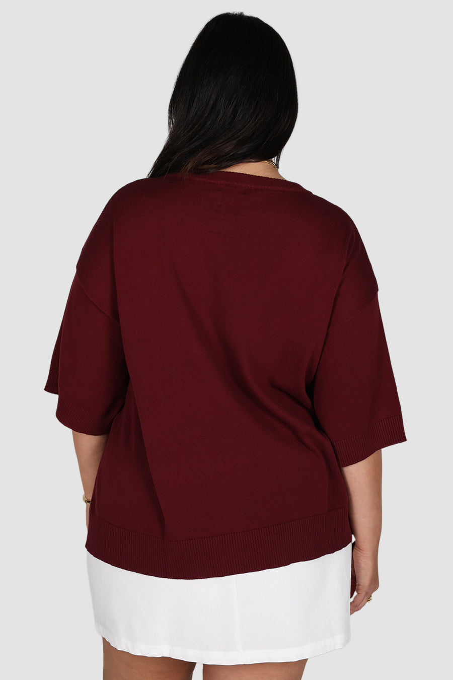 CALDER KNIT TOP WINE