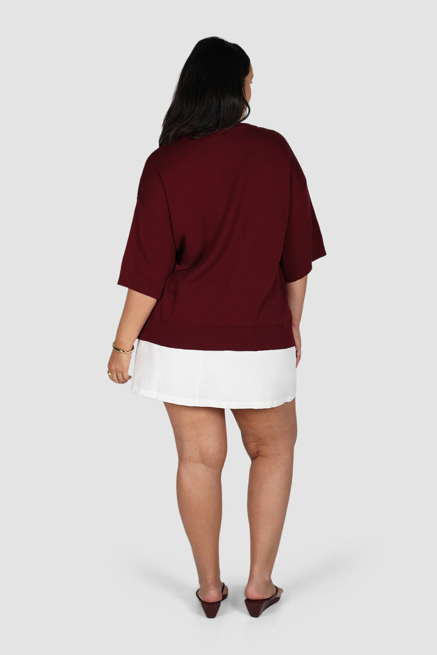 CALDER KNIT TOP WINE