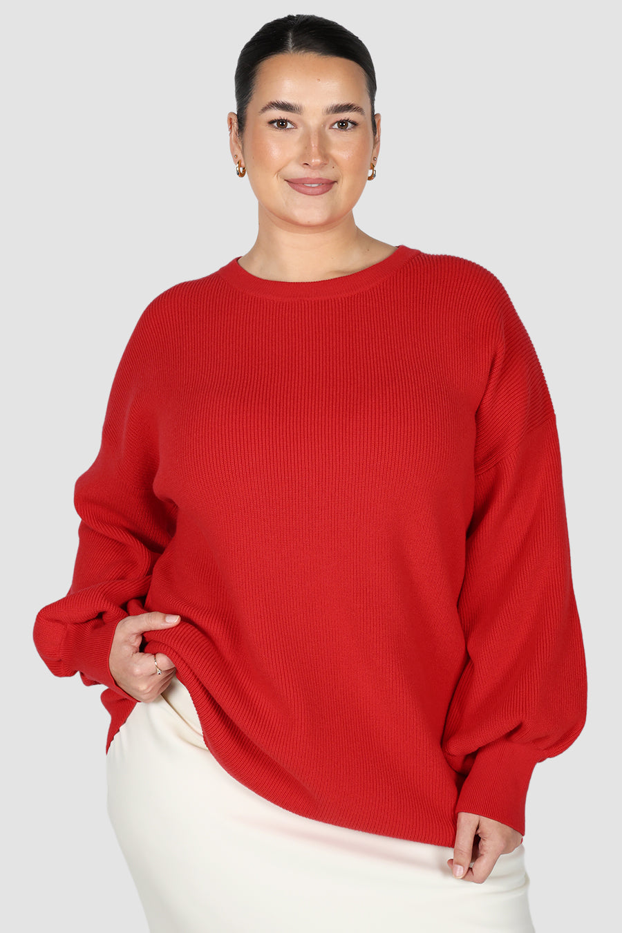 Corlen-Oversized-Knit-Red1